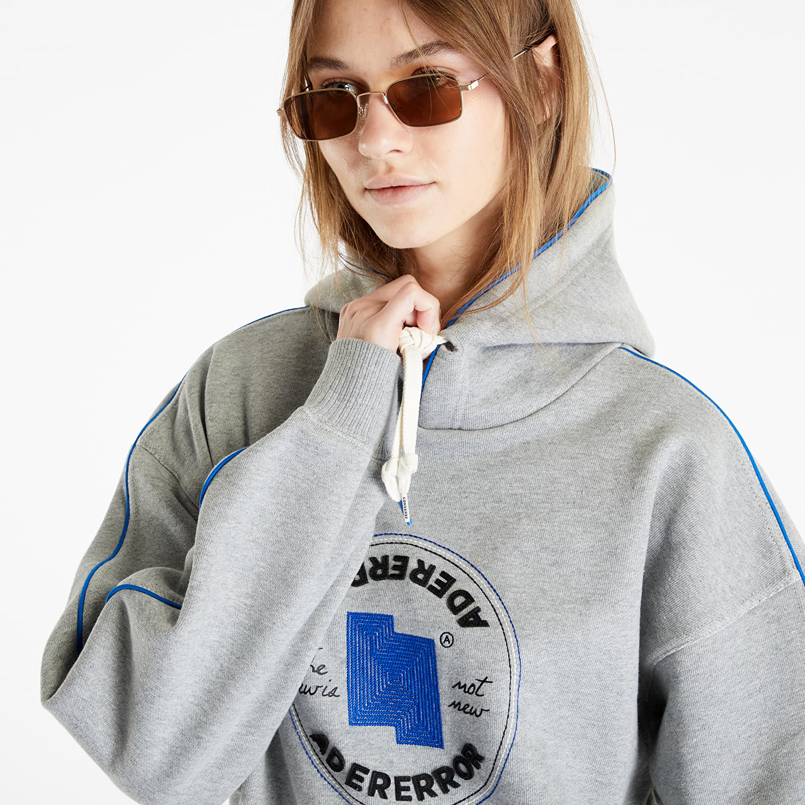 Džemperiai su gobtuvais ir džemperiai Converse x ADER ERROR SHAPES Pullover Hoodie UNISEX Grey