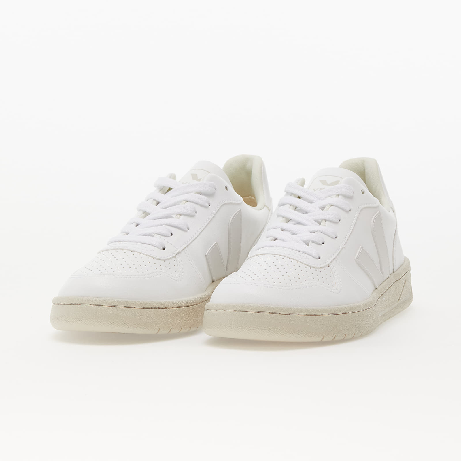 Herren Sneaker und Schuhe Veja V-10 CWL Full-White