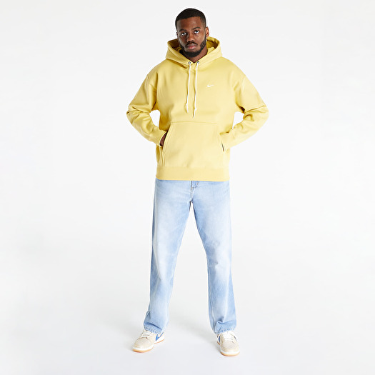 Sweatshirts NikeLab Solo Swoosh Fleece Pullover Hoodie Saturn Gold