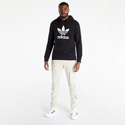 Adidas originals adicolor trefoil hoodie in black outlet