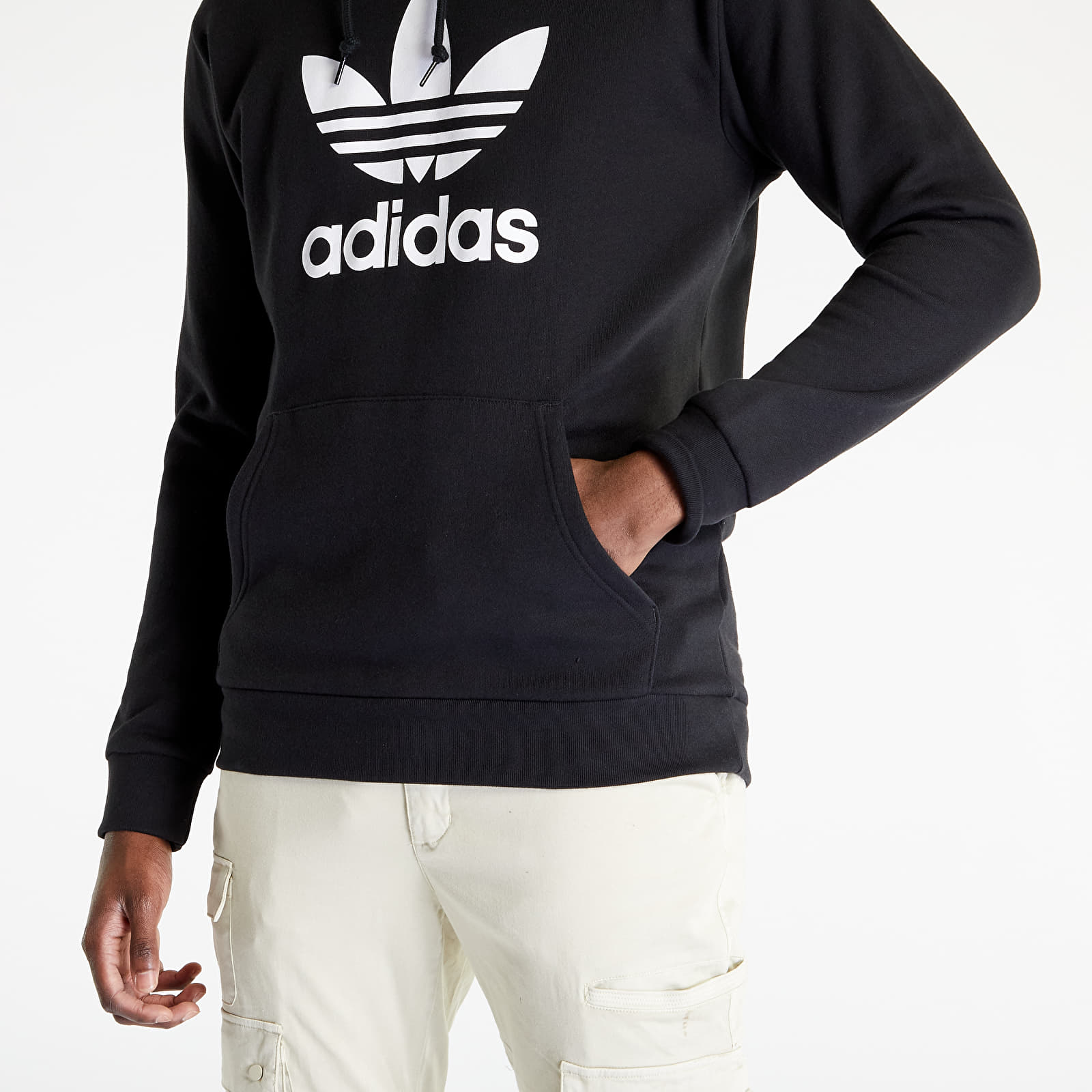 Sweatjacken und Sweatshirts adidas Adicolor Classics Trefoil Hoodie Black