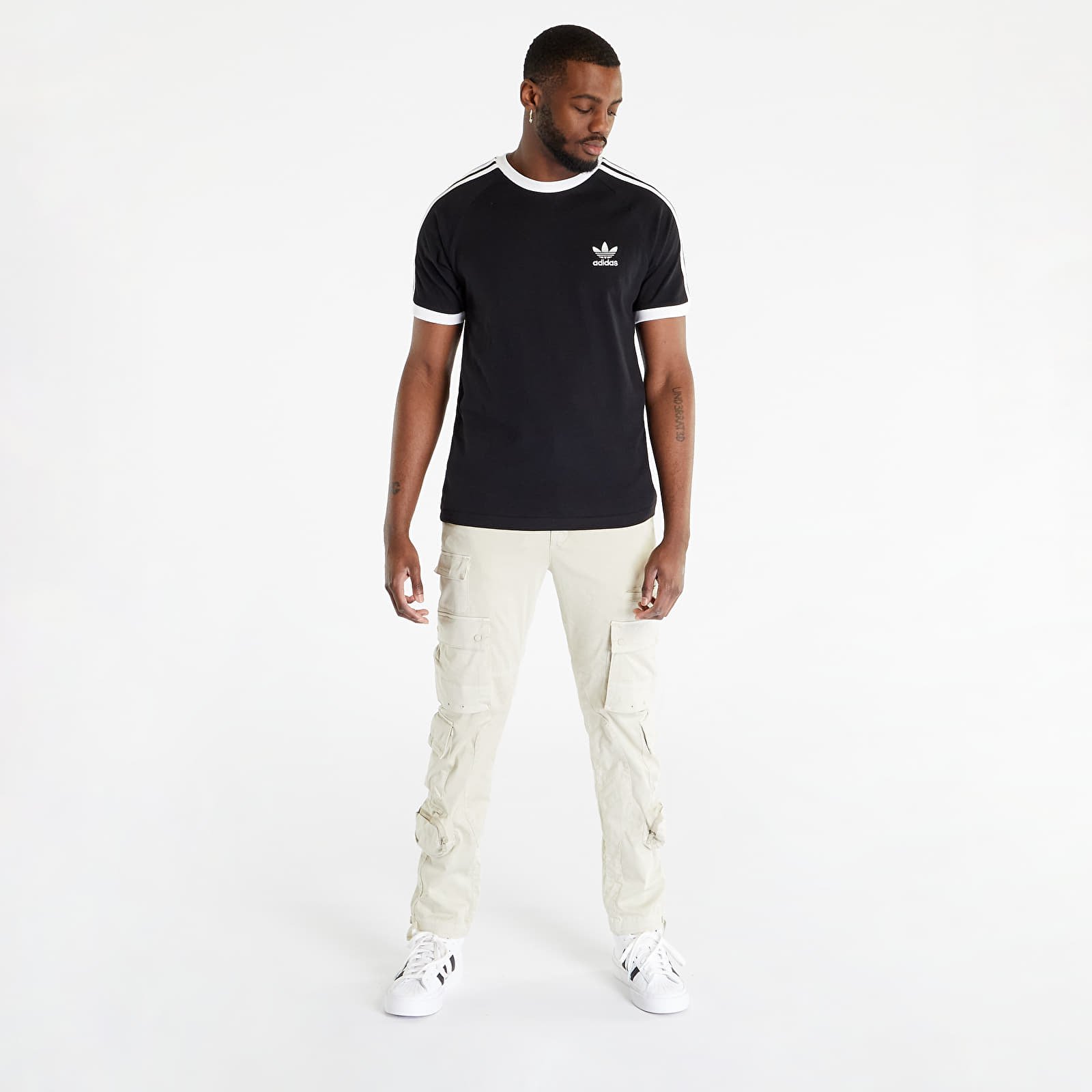 T-shirt adidas 3-Stripes Short Sleeve Tee Black L