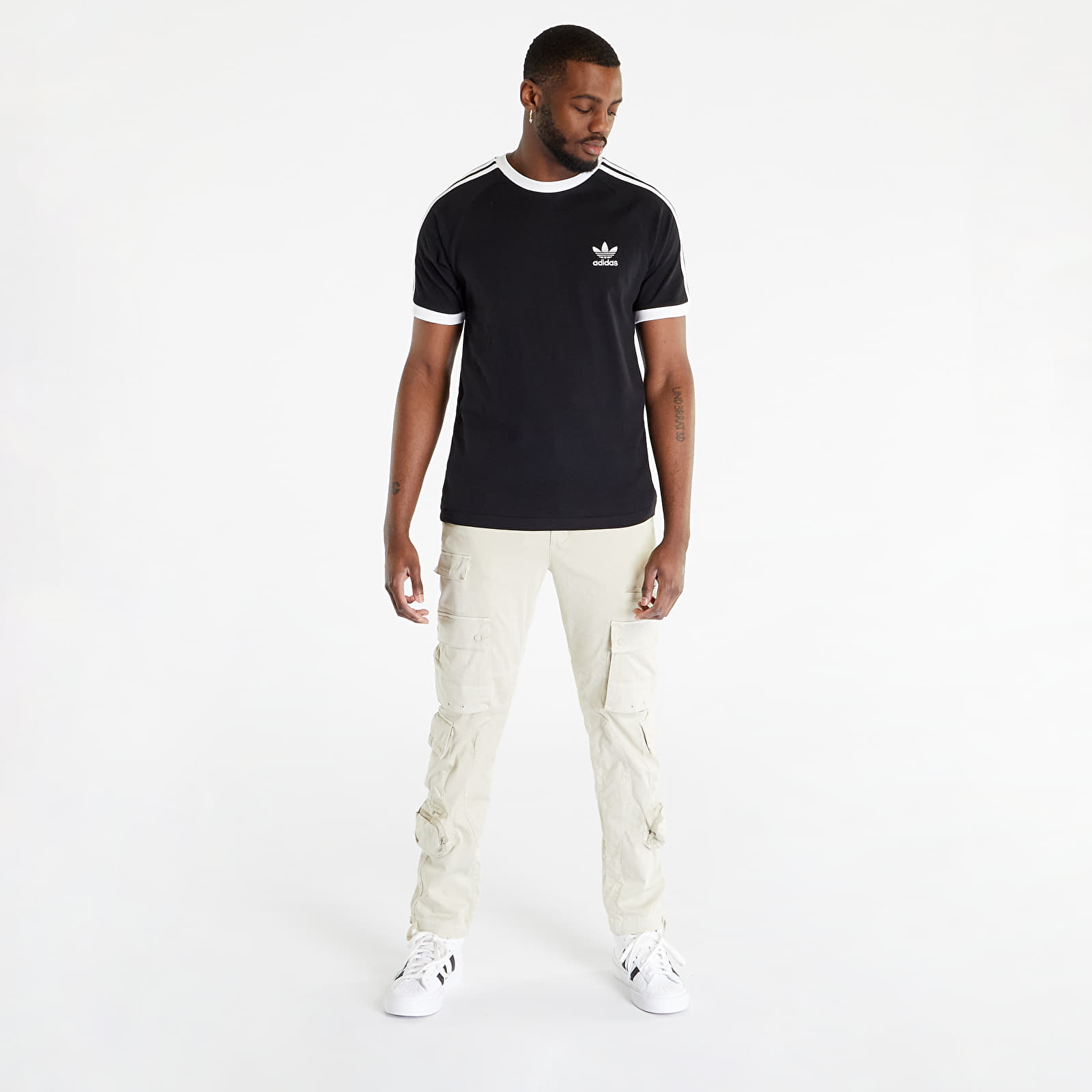   Μπλούζες adidas 3-Stripes Short Sleeve Tee Black