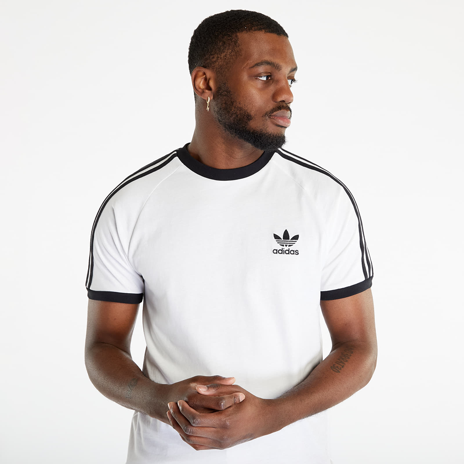 T-shirts adidas 3-Stripes Short Sleeve Tee White