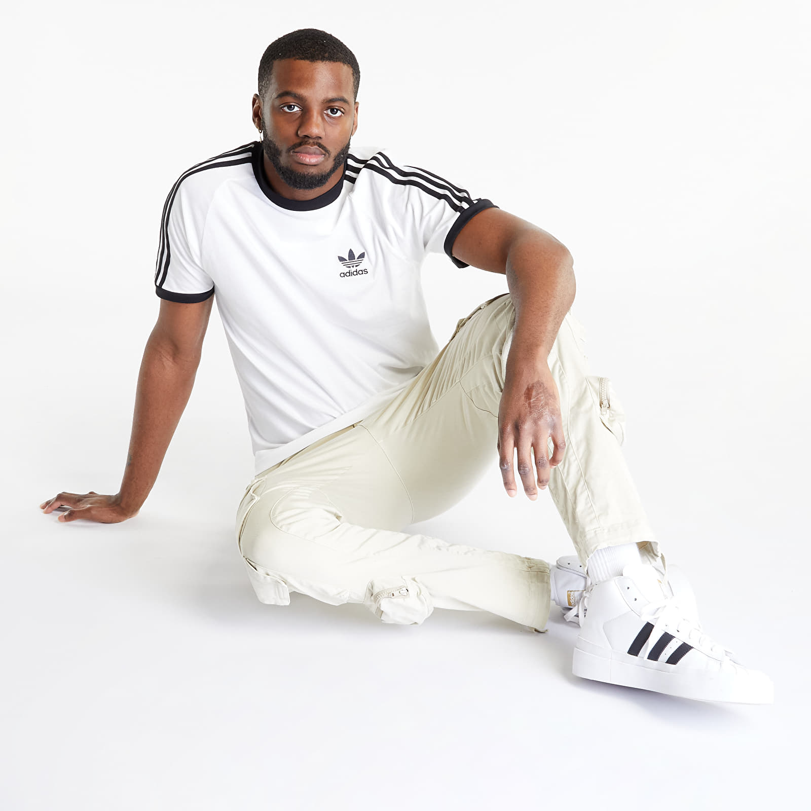 T-shirts adidas 3-Stripes Short Sleeve Tee White