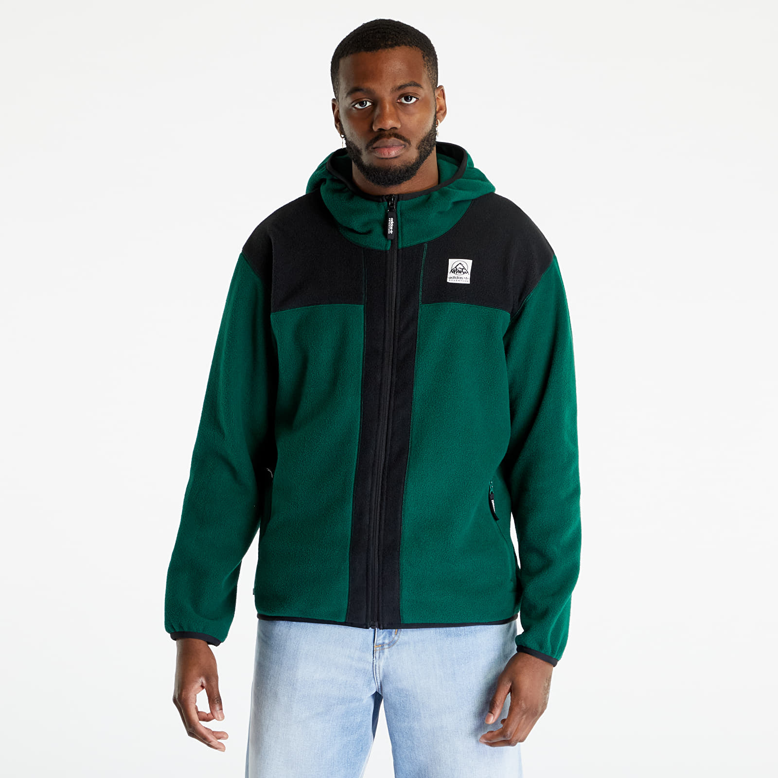 Sweatshirts adidas Adventure FC Polar Fleece Zipped Hoodie Dark Green