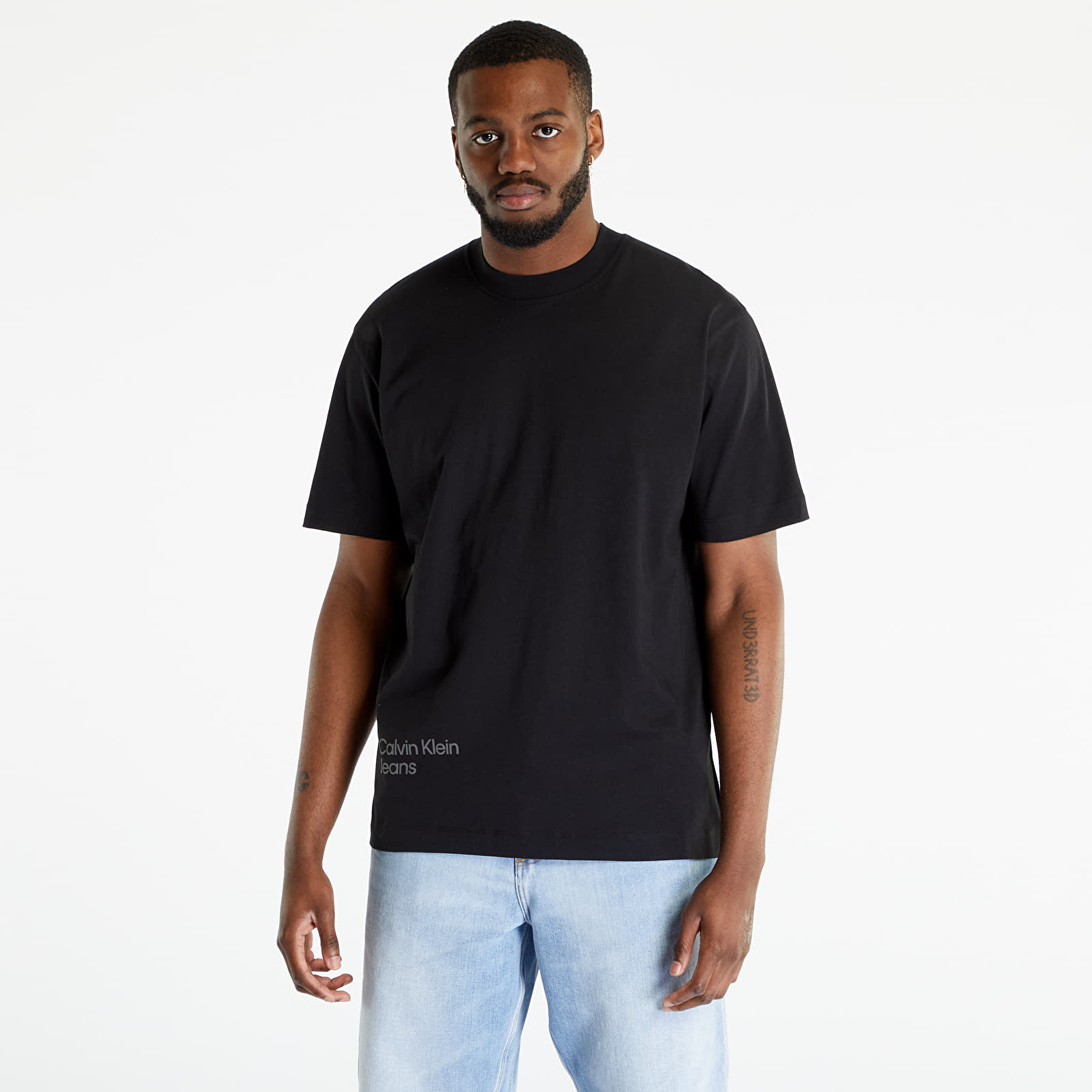 T shirts Calvin Klein Jeans Blurred Colored S S T Shirt Black