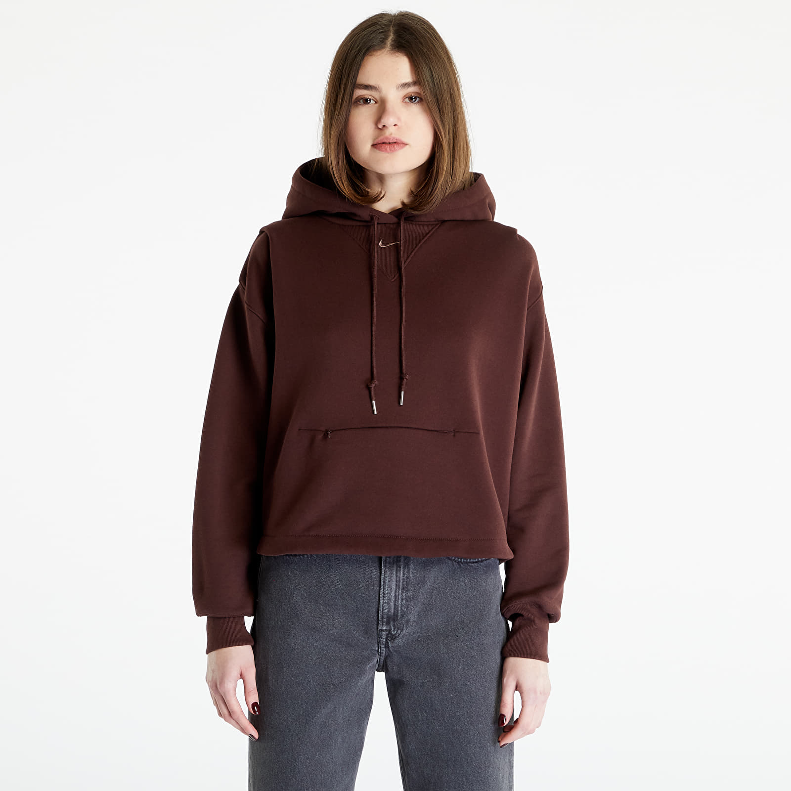 Hettegensere og sweatshirts Nike Sportswear Modern Fleece Women's Oversized French Terry Hoodie Earth/ Plum Eclipse