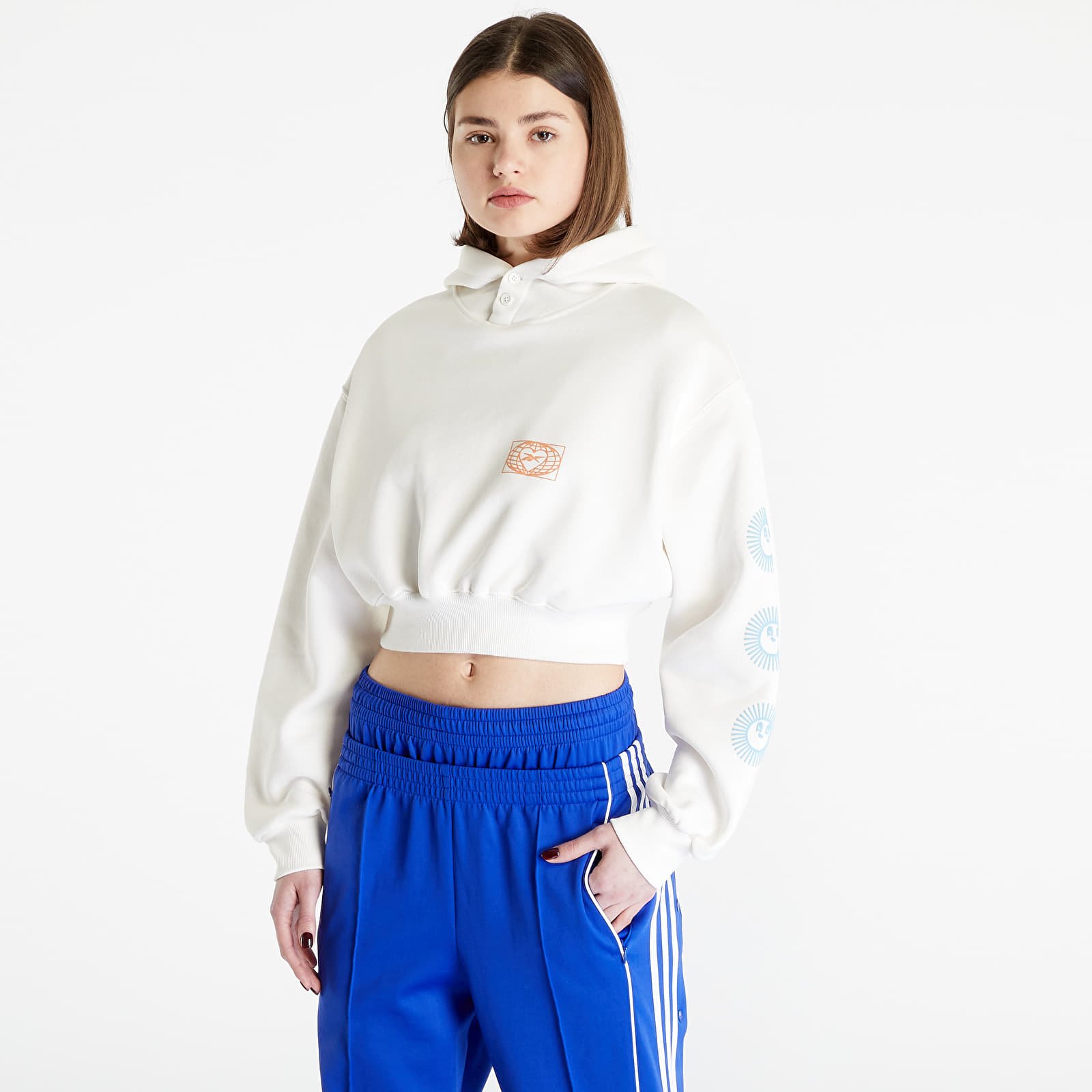 Kapucnis pulóverek és pulcsik Reebok Good Vibes Hoodie Chalk