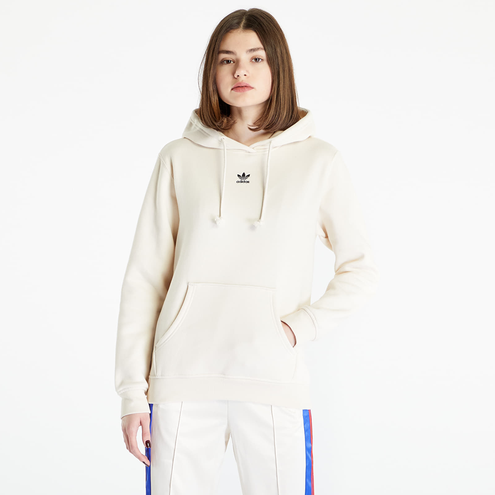 Bluzy adidas Adicolor Essentials Fleece Hoodie Wonder White