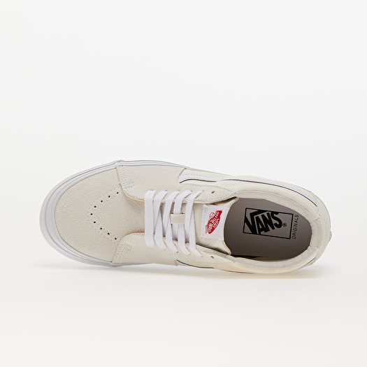 Vans Vault OG SK8-Mid LX Suede/ Canvas White/ White | Footshop