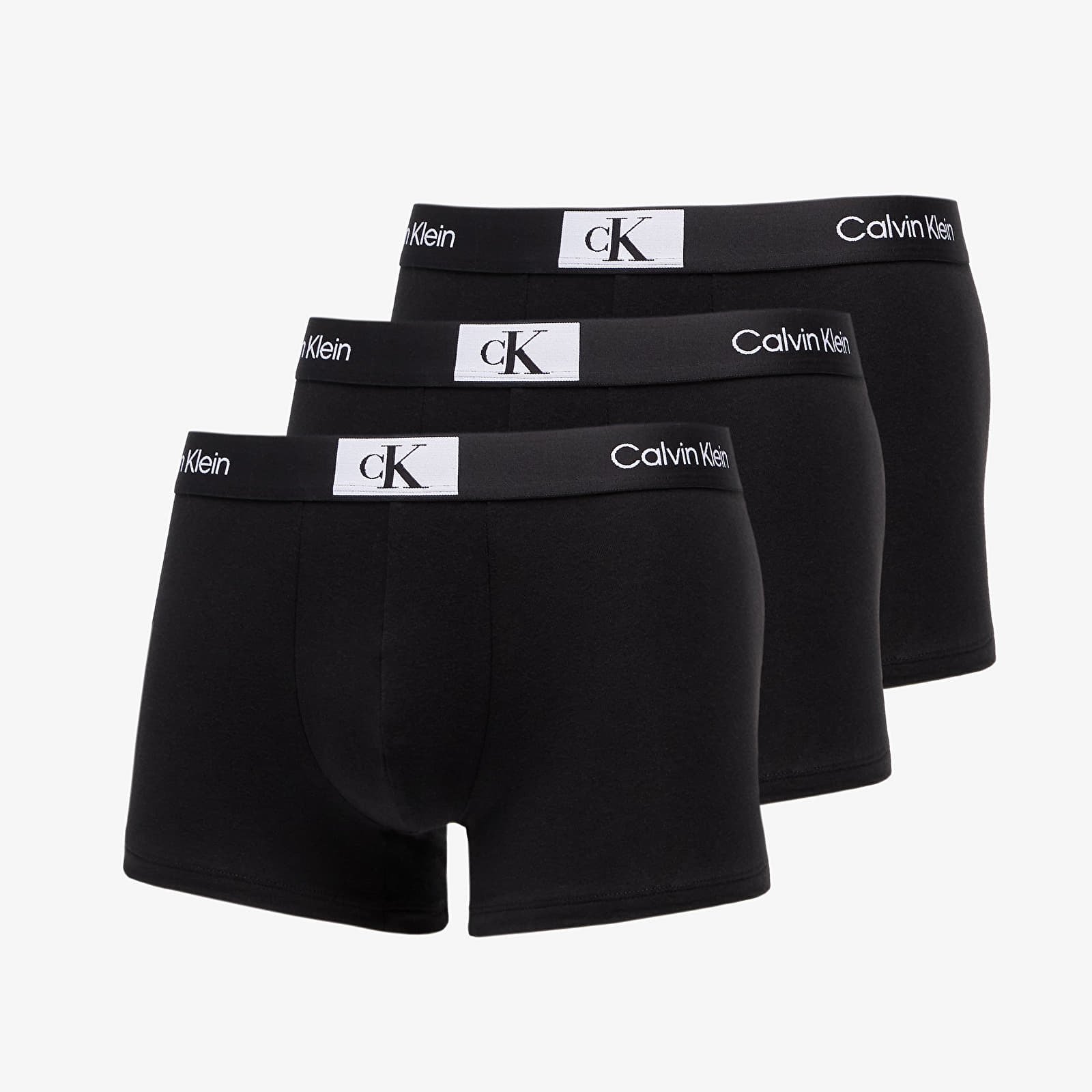 Calvin Klein ’96 Cotton Stretch Trunks 3-Pack Black/ Black/ Black S