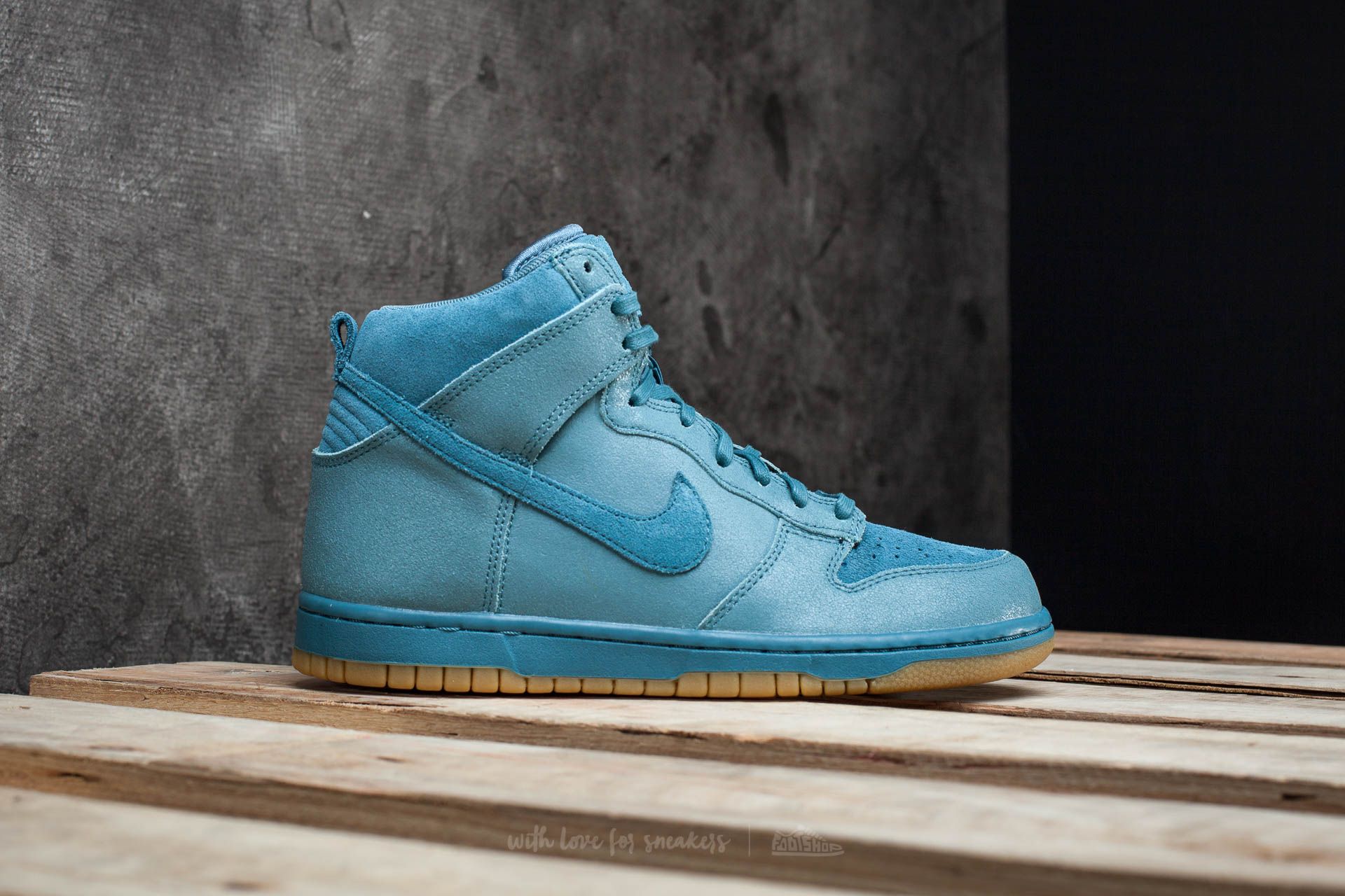Women's shoes Nike W Dunk Hi Premium Smokey Blue/ Smokey Blue