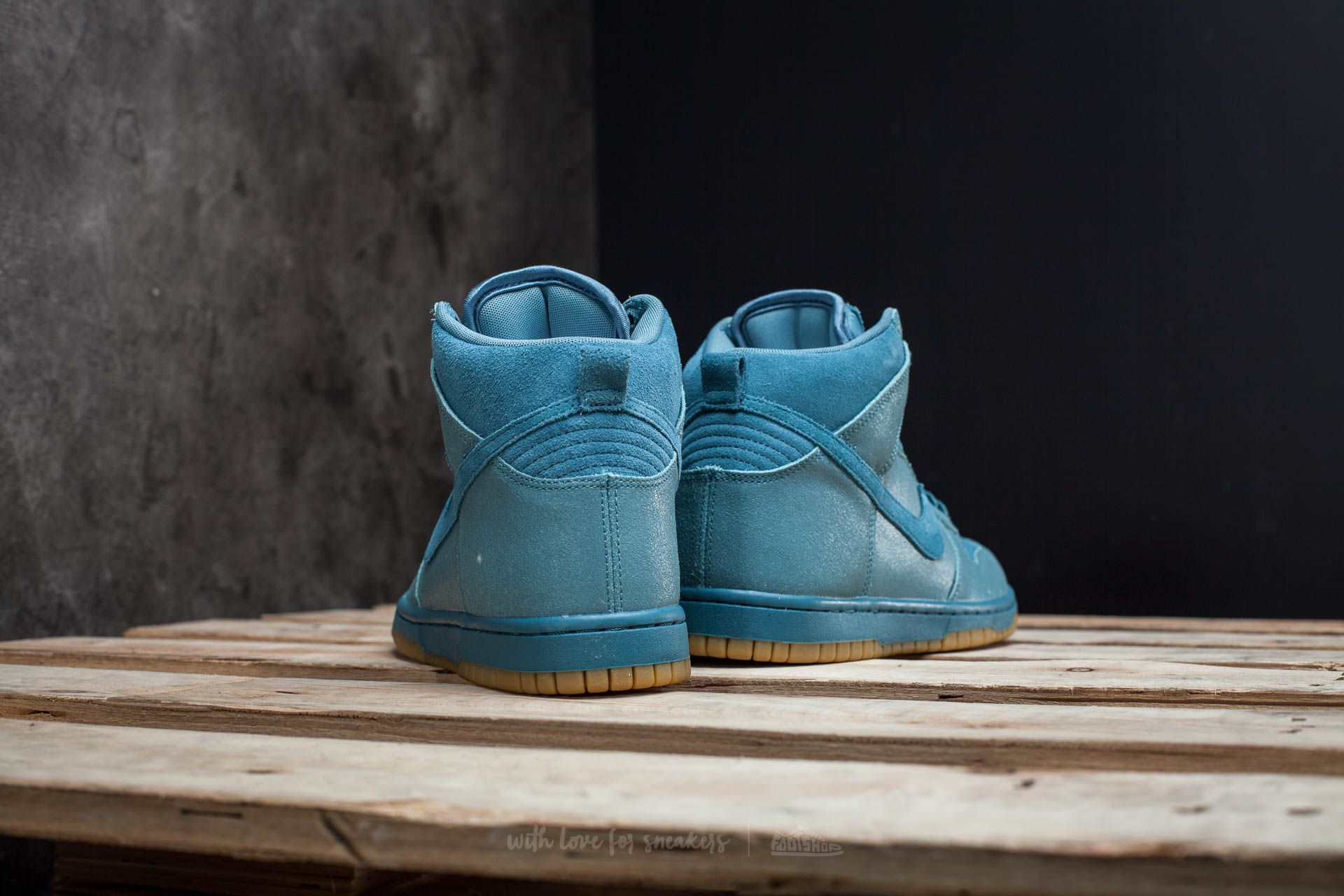 Women's shoes Nike W Dunk Hi Premium Smokey Blue/ Smokey Blue