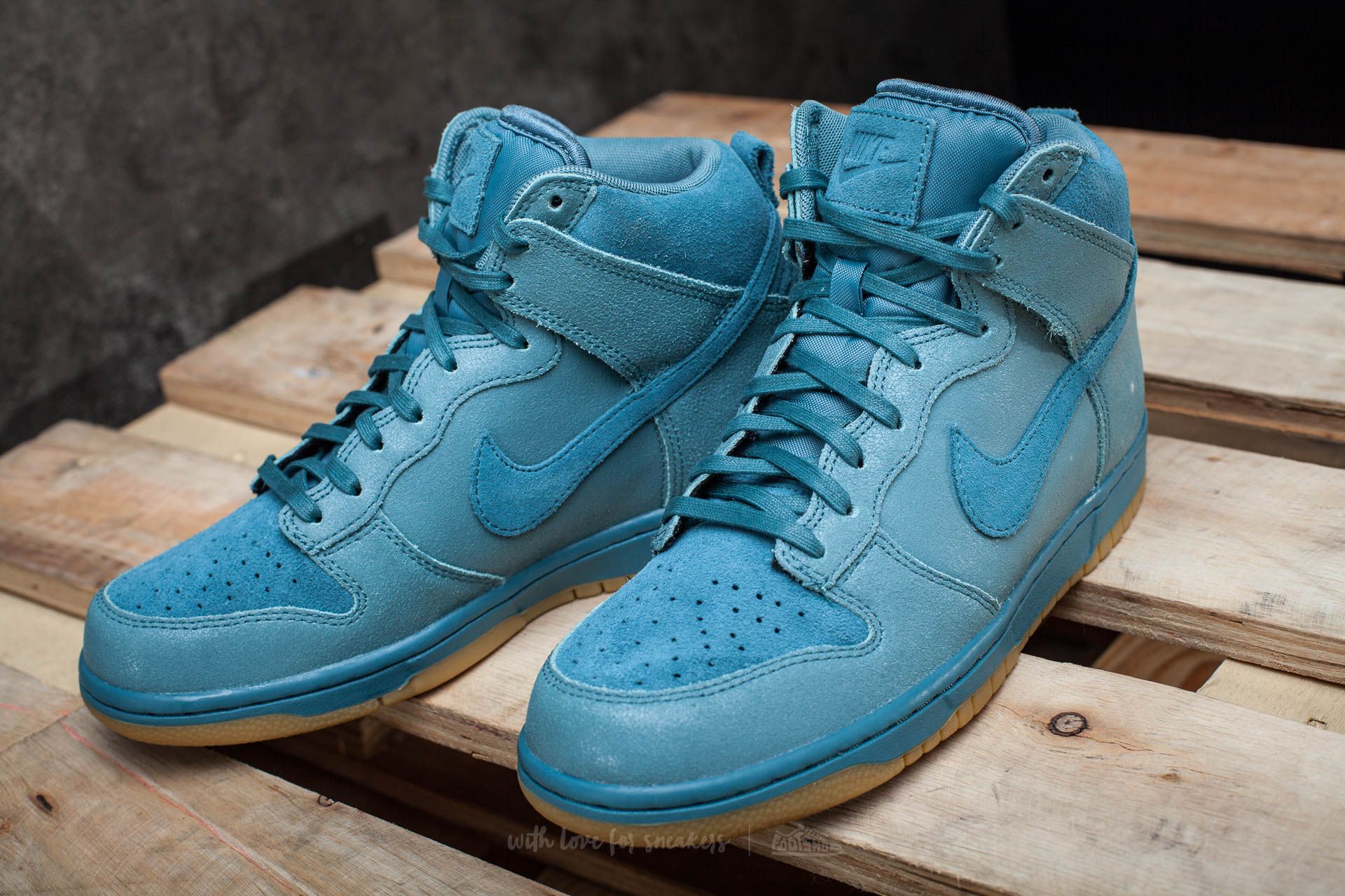 Women's shoes Nike W Dunk Hi Premium Smokey Blue/ Smokey Blue