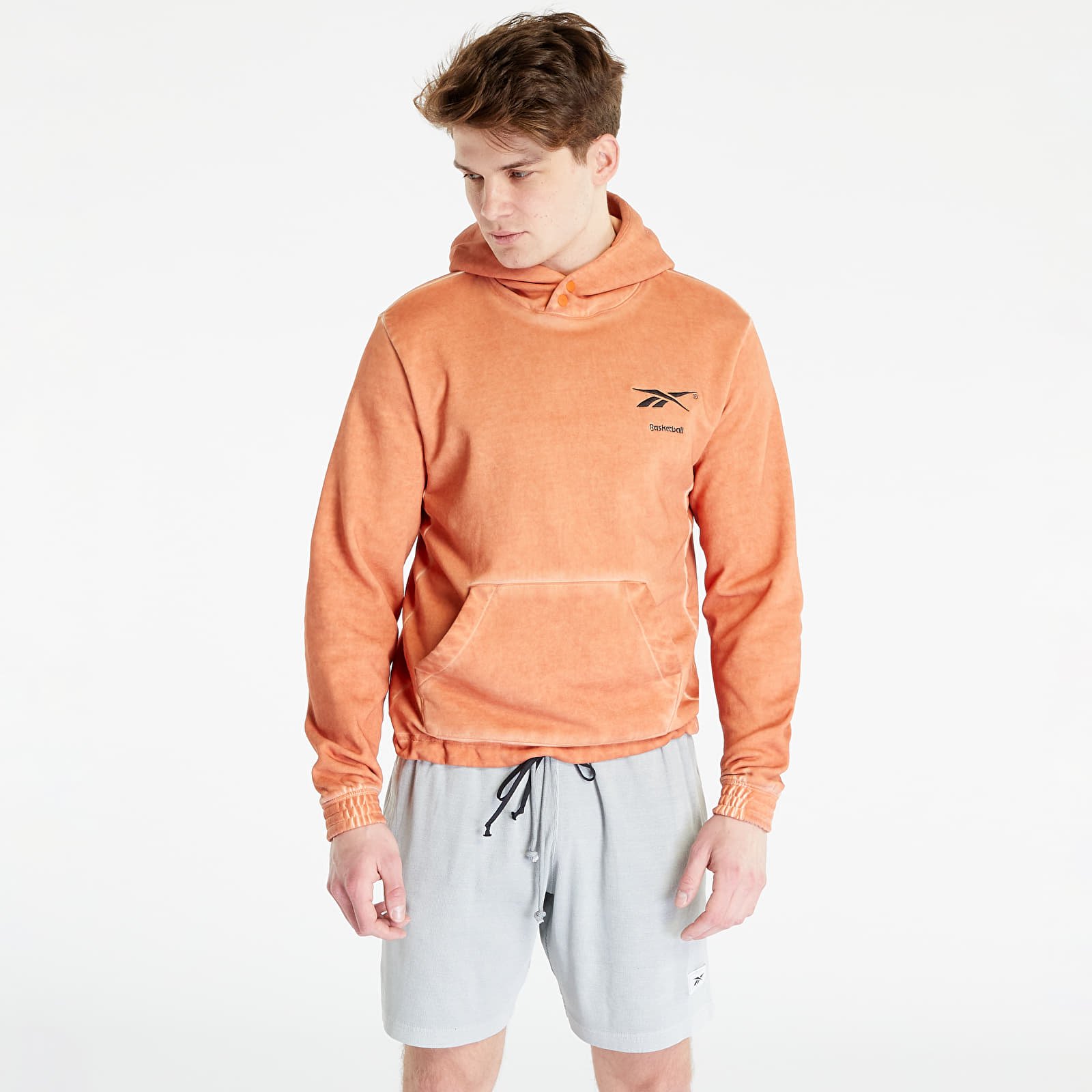 Hoodies and sweatshirts Reebok Basketball Bi-Dye Hoodie Burgundy Orange