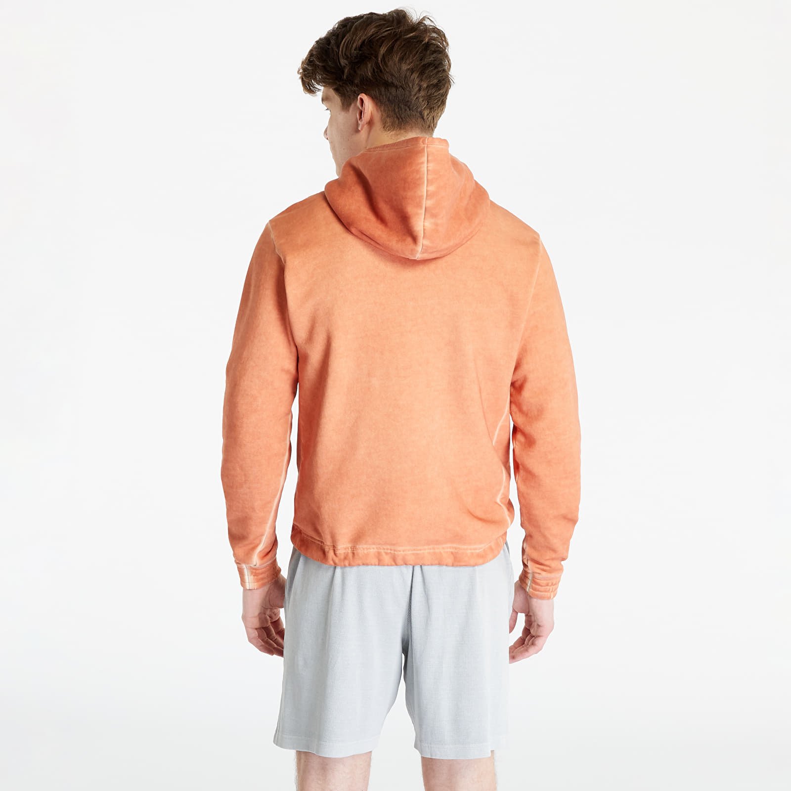 Mikiny Reebok Basketball Bi-Dye Hoodie Burgundy Orange
