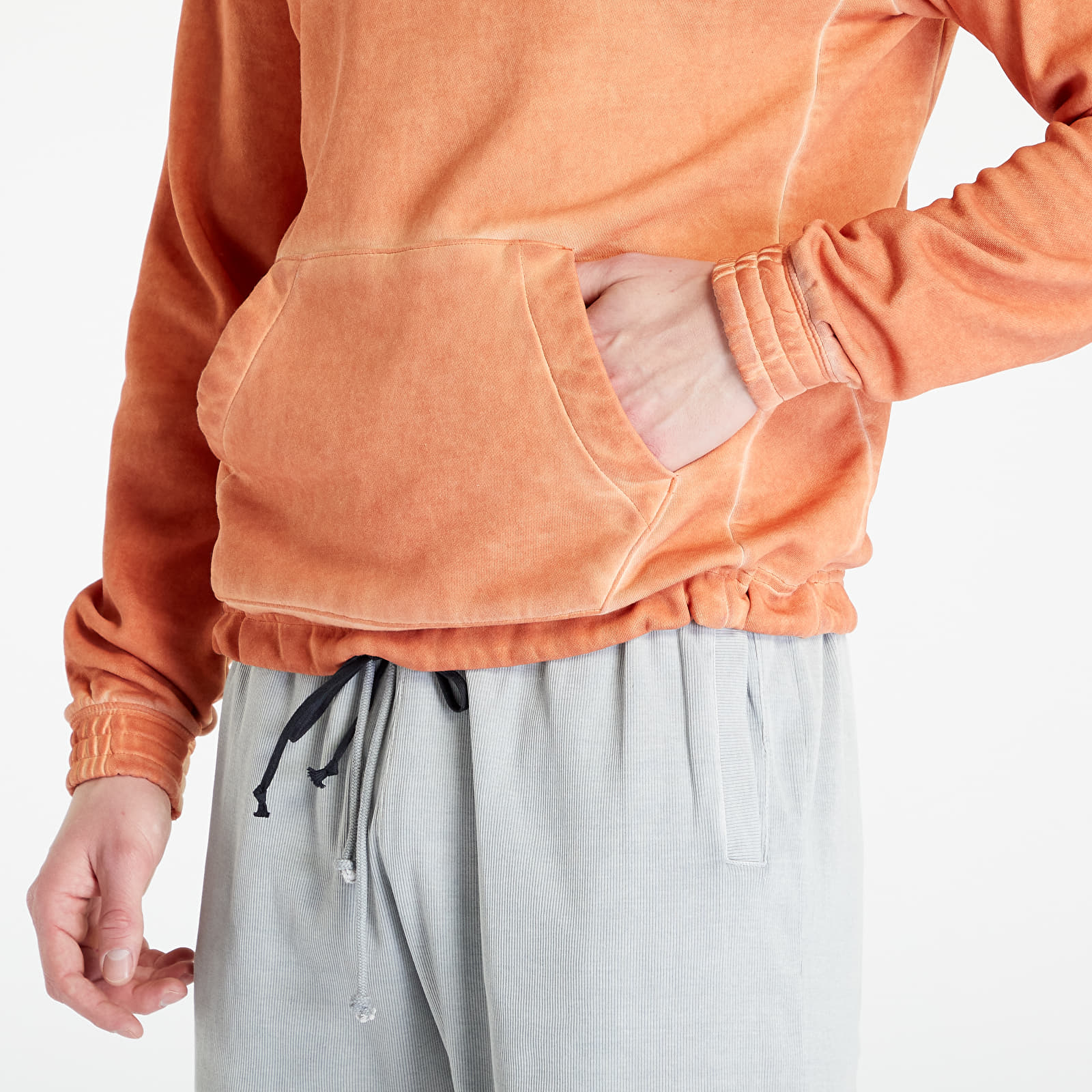 Mikiny Reebok Basketball Bi-Dye Hoodie Burgundy Orange