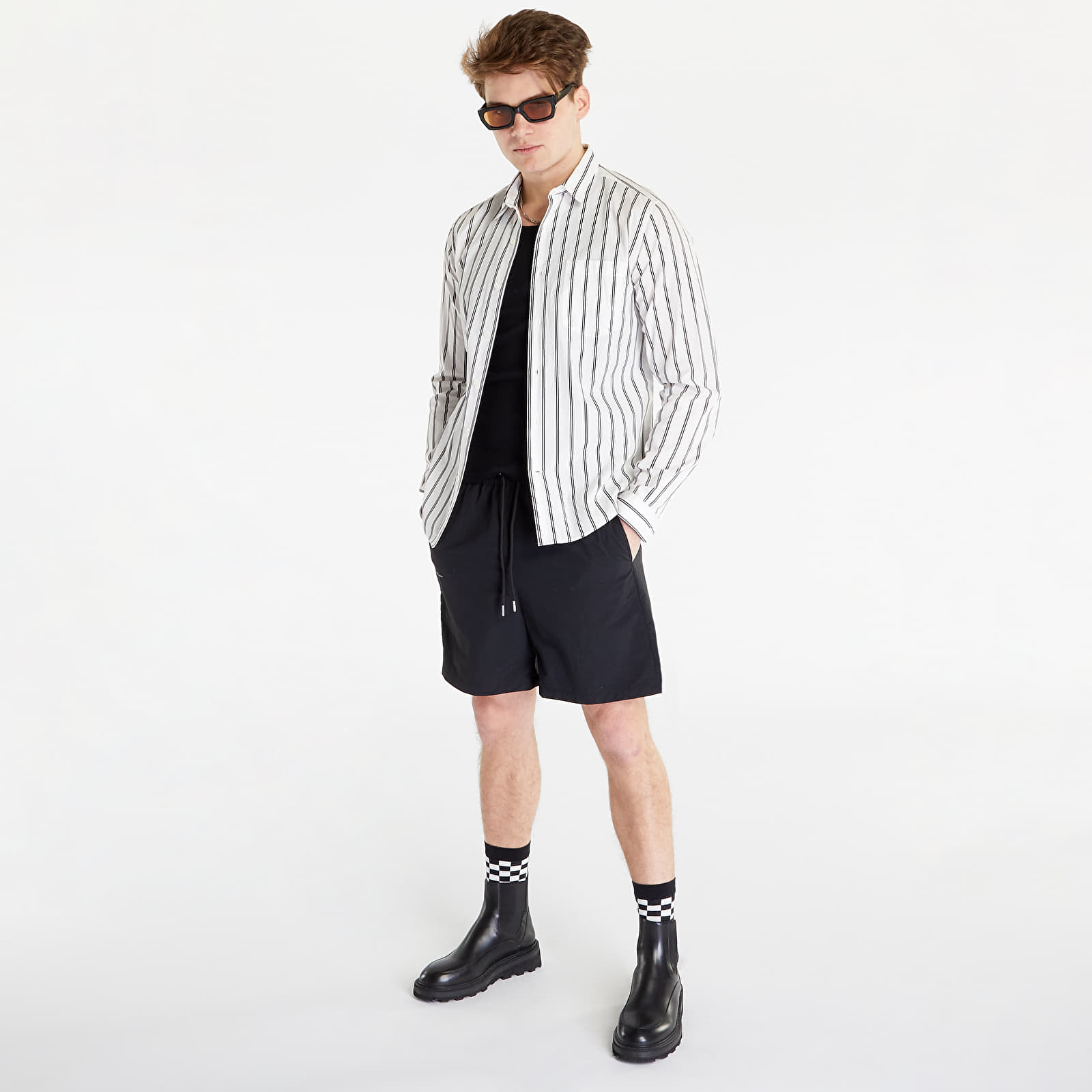 Pantalones cortos Han Kjøbenhavn Nylon Track Shorts Black