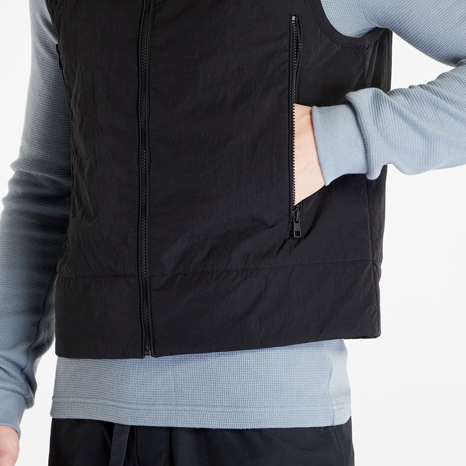 Vesten Calvin Klein Jeans Badge Crinkle Nylon Vest Black