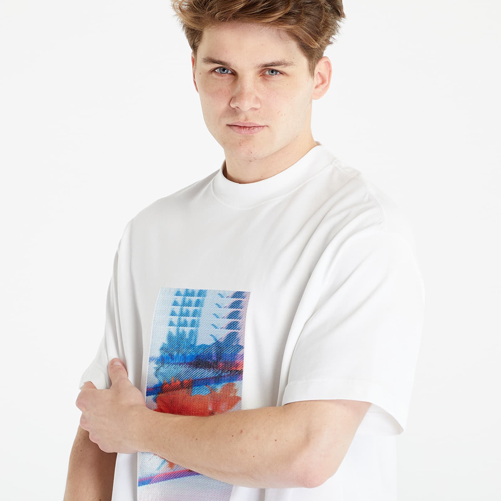 Tričká Calvin Klein Jeans Motion Floral Graphic S/S T-Shirt White