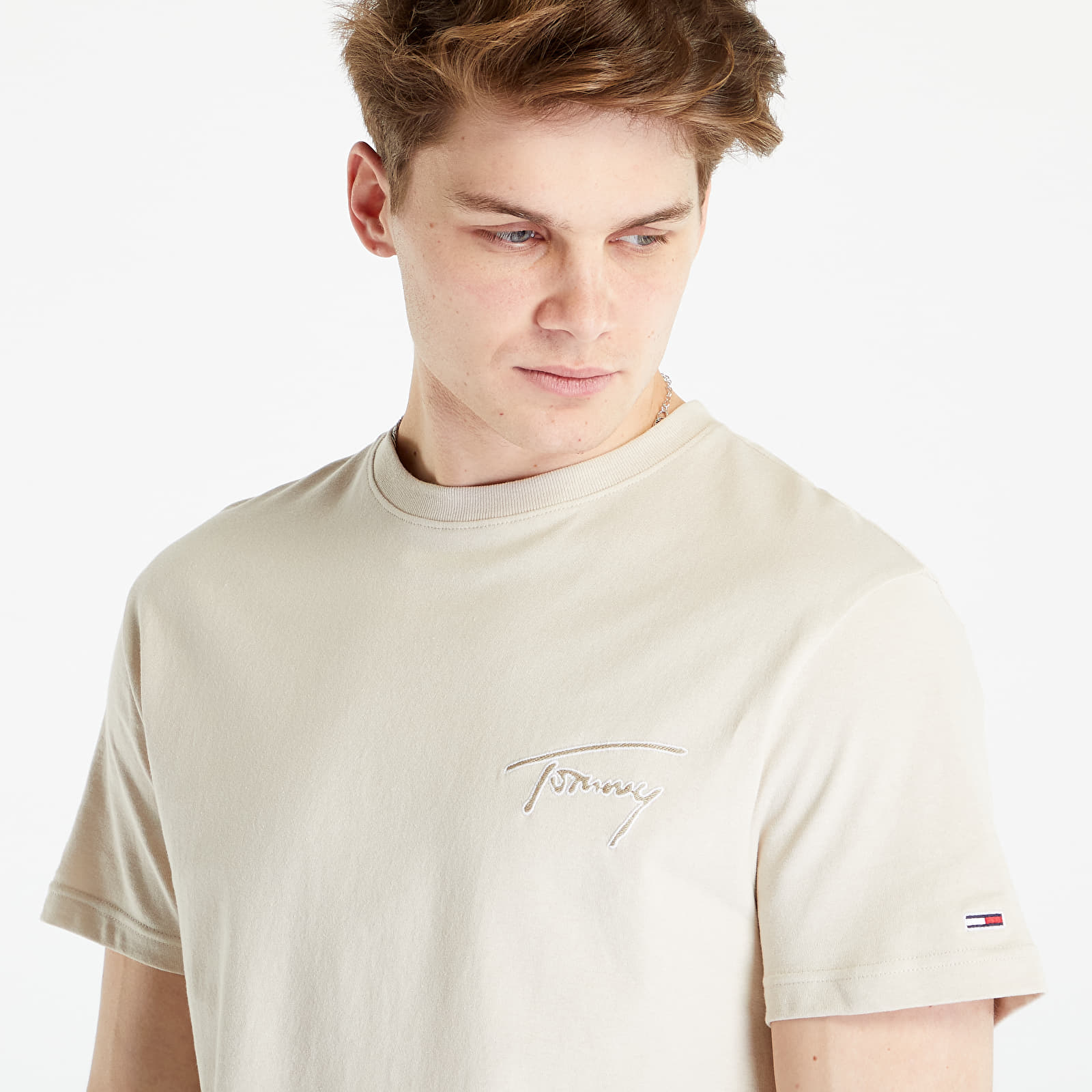 von beliebten Artikeln bis hin zu neuen Artikeln! T-shirts Tommy Signature Beige Classic | Jeans T-Shirt Footshop
