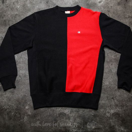 Hoodies and sweatshirts Champion Reverse Weave Crewneck Sweatshirt Navy Red Footshop