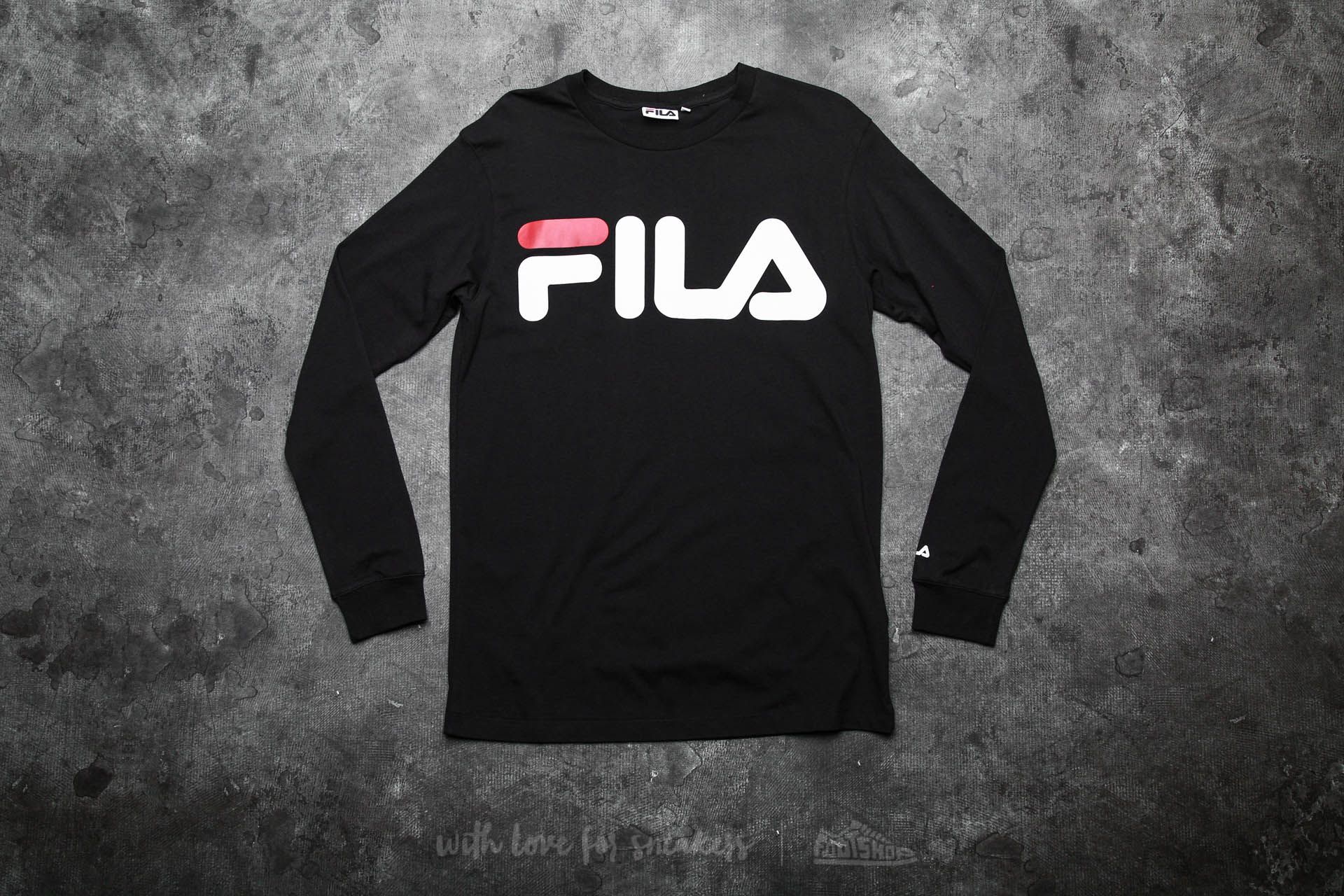 T-shirts FILA Classic Logo Longsleeve Tee Black