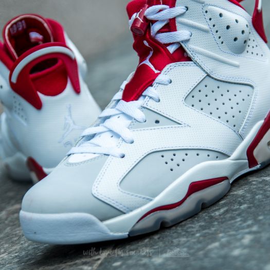 Men s shoes Air Jordan 6 Retro White Gym Red Pure Platinum Footshop
