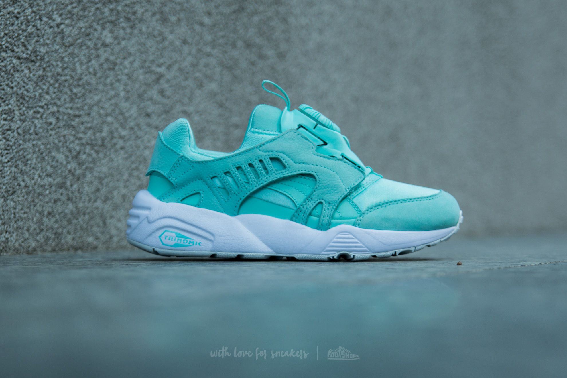 Dámské tenisky a boty Puma Wn´s Disc Blaze Shine Aruba Blue-Aruba Blue