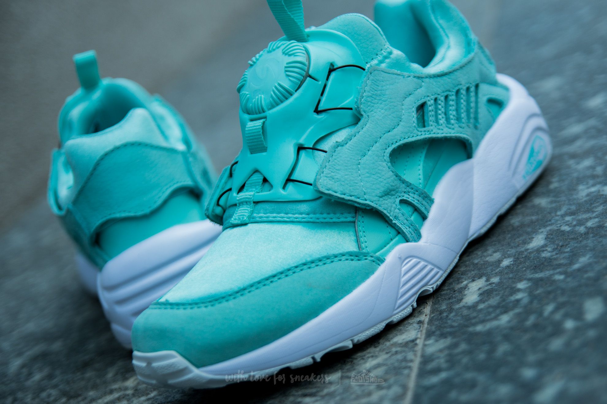 Dámské tenisky a boty Puma Wn´s Disc Blaze Shine Aruba Blue-Aruba Blue