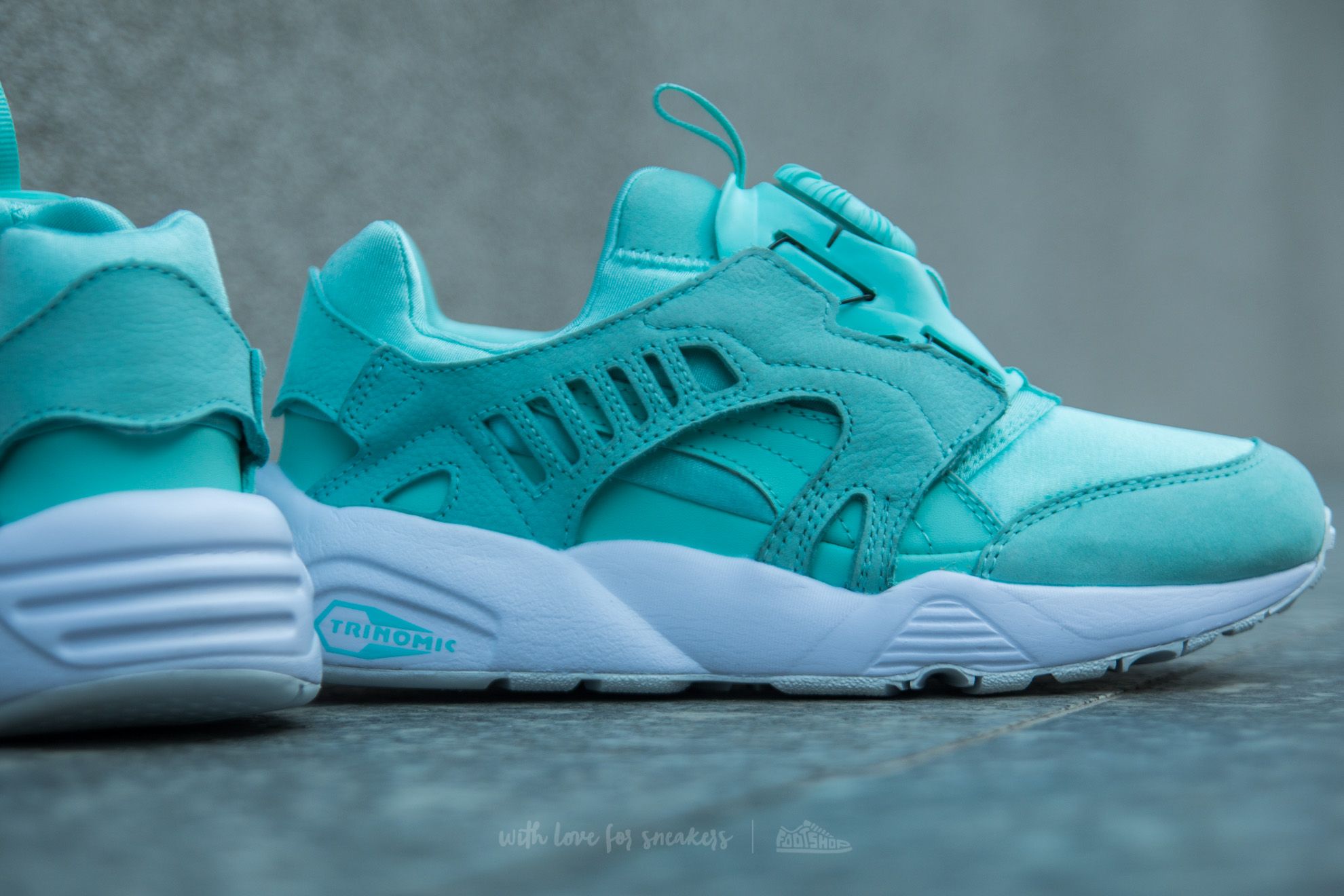 Dámské tenisky a boty Puma Wn´s Disc Blaze Shine Aruba Blue-Aruba Blue