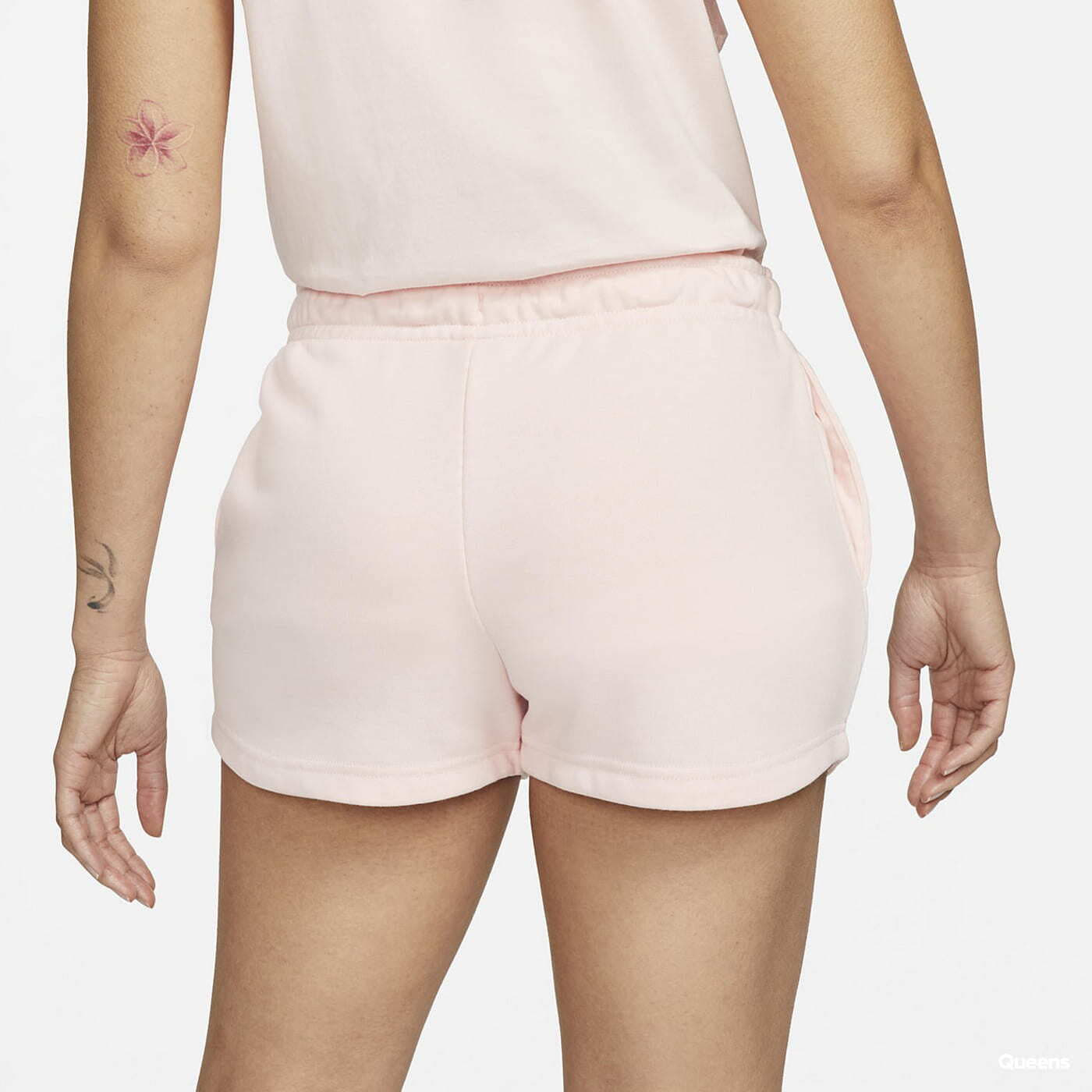 Šorti Nike NSW Essential Fleece High-Rise Shorts French Terry Atmosphere/ White