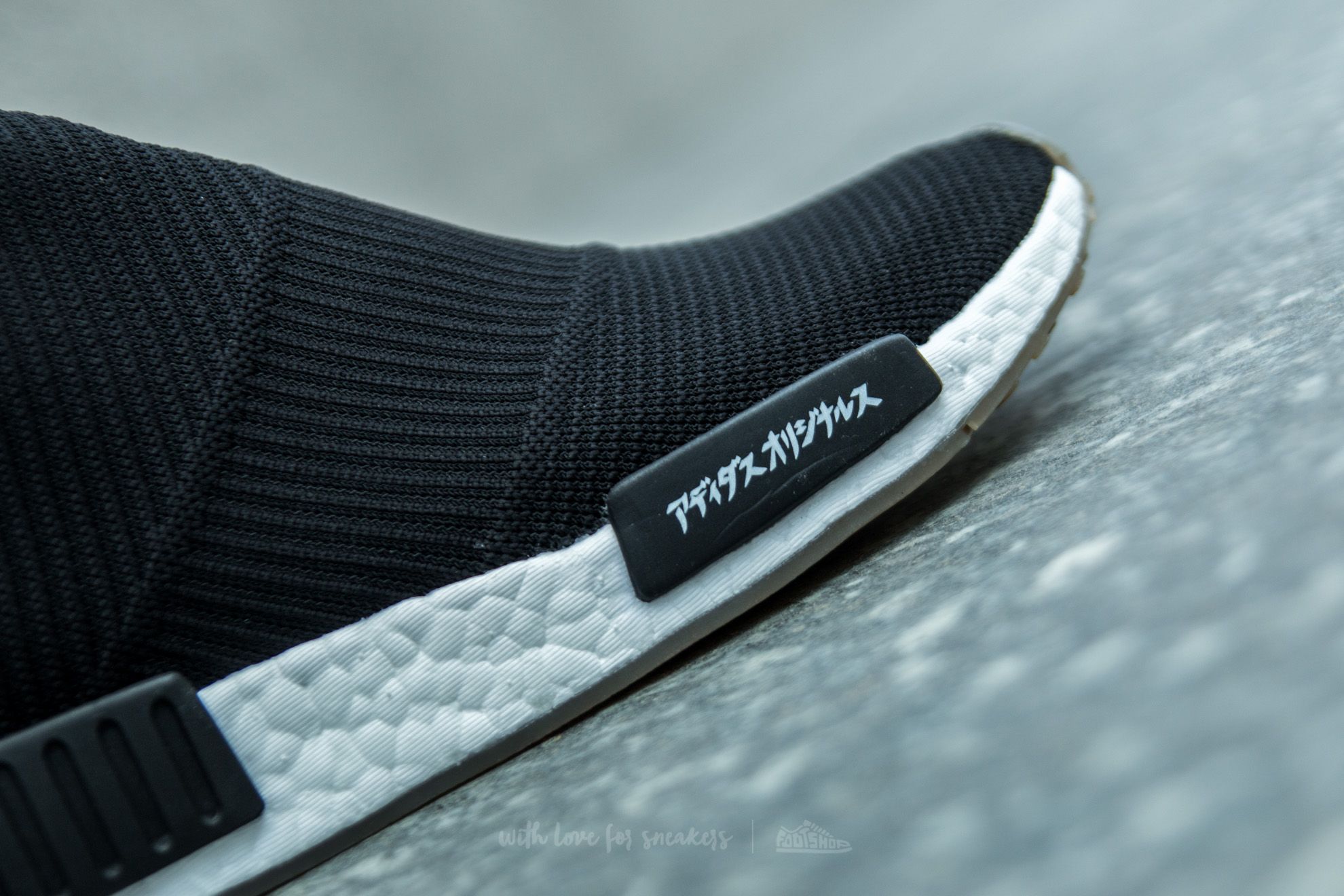 Buty męskie adidas x United Arrows & Sons NMD_CS1 Primeknit Black/ White-Gum