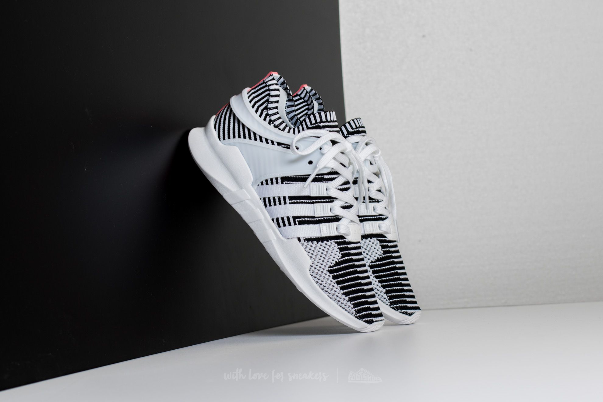 adidas eqt support adv primeknit black white