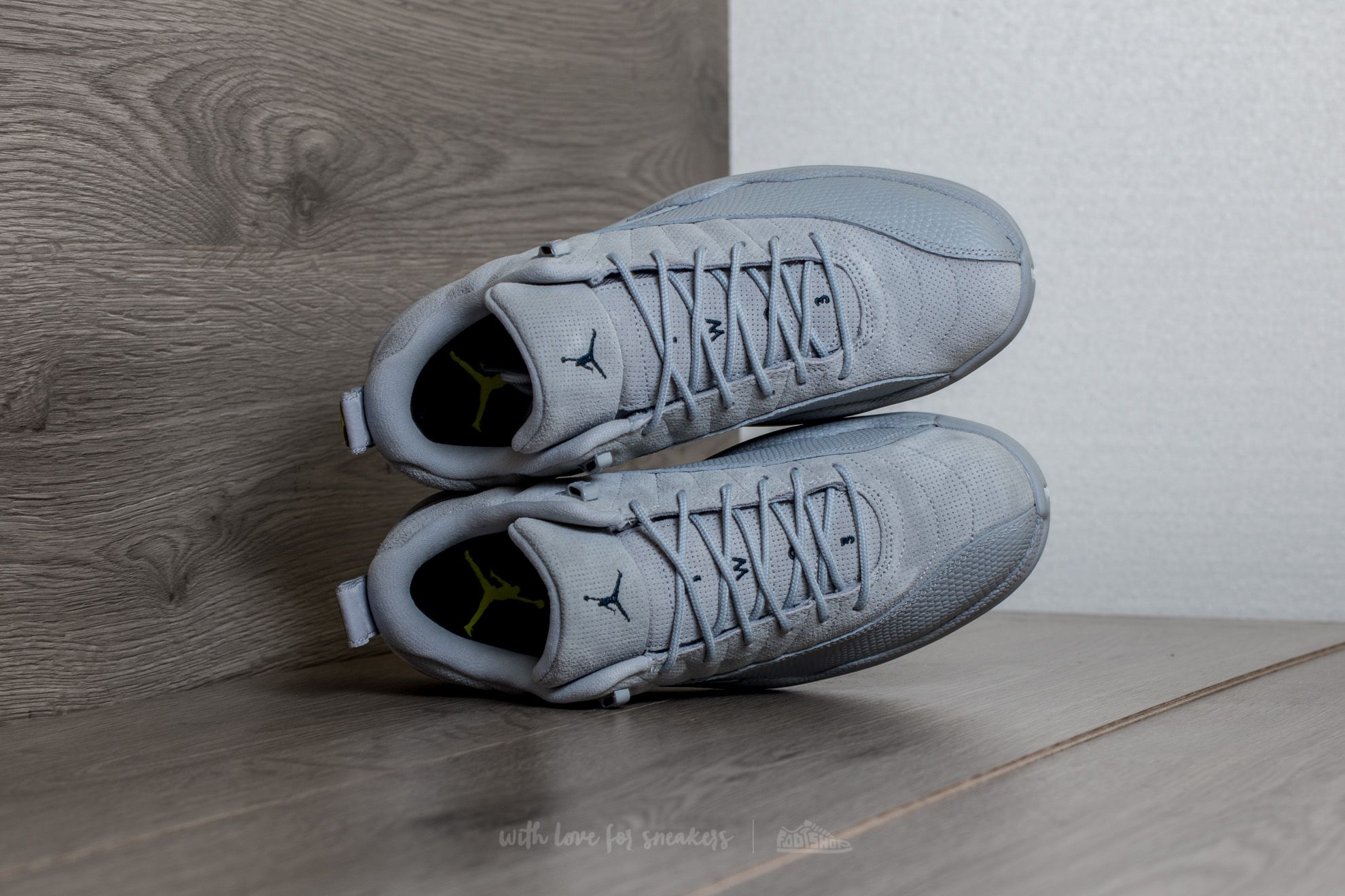 Jordan 12 low wolf grey on feet hotsell