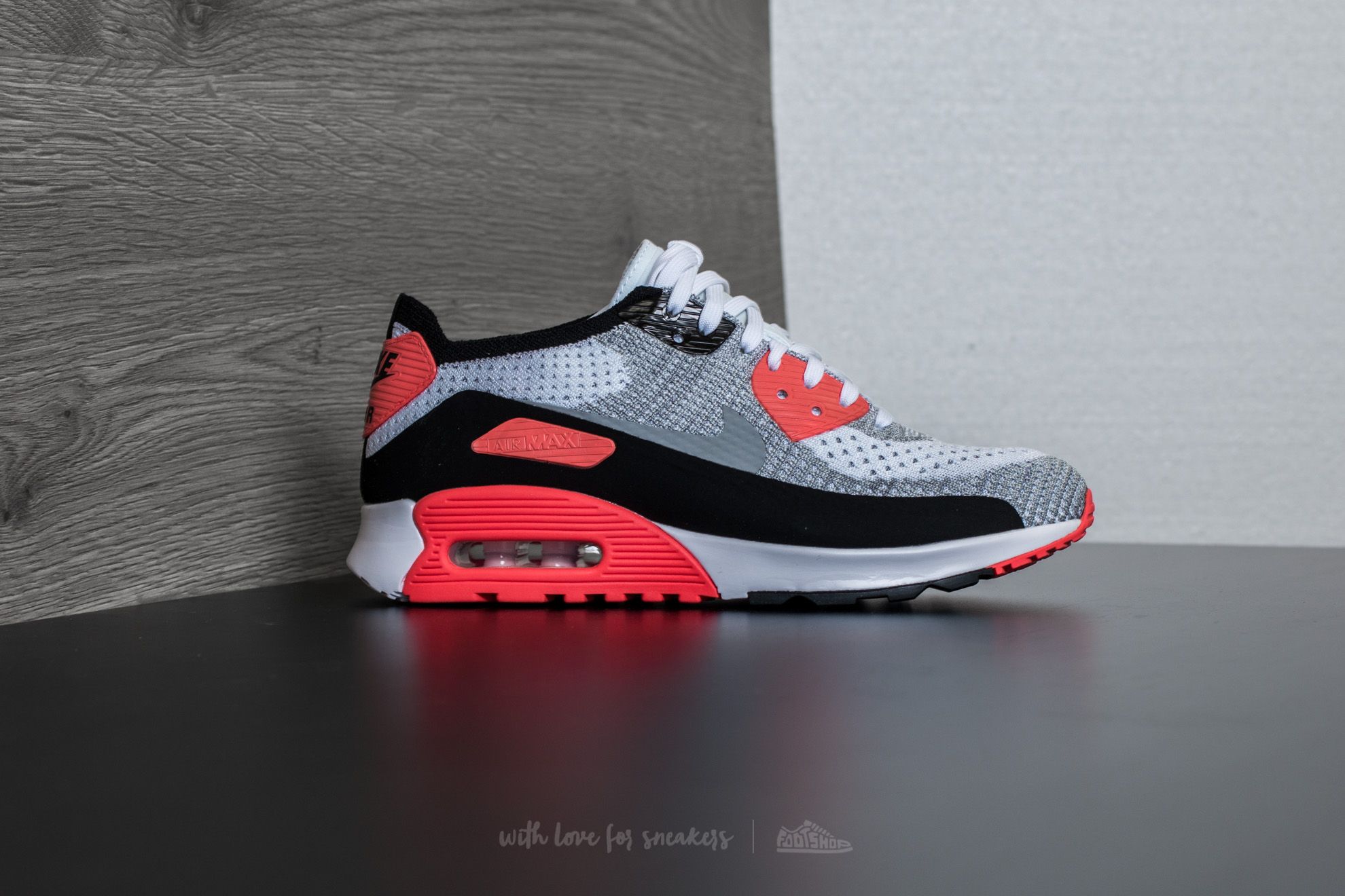 Nike air max 90 ultra 2025 2.0 flyknit white / wolf grey