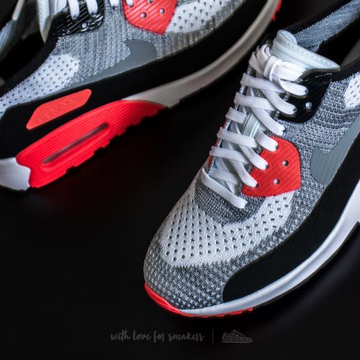 Nike air max 90 ultra 2.0 flyknit white red top