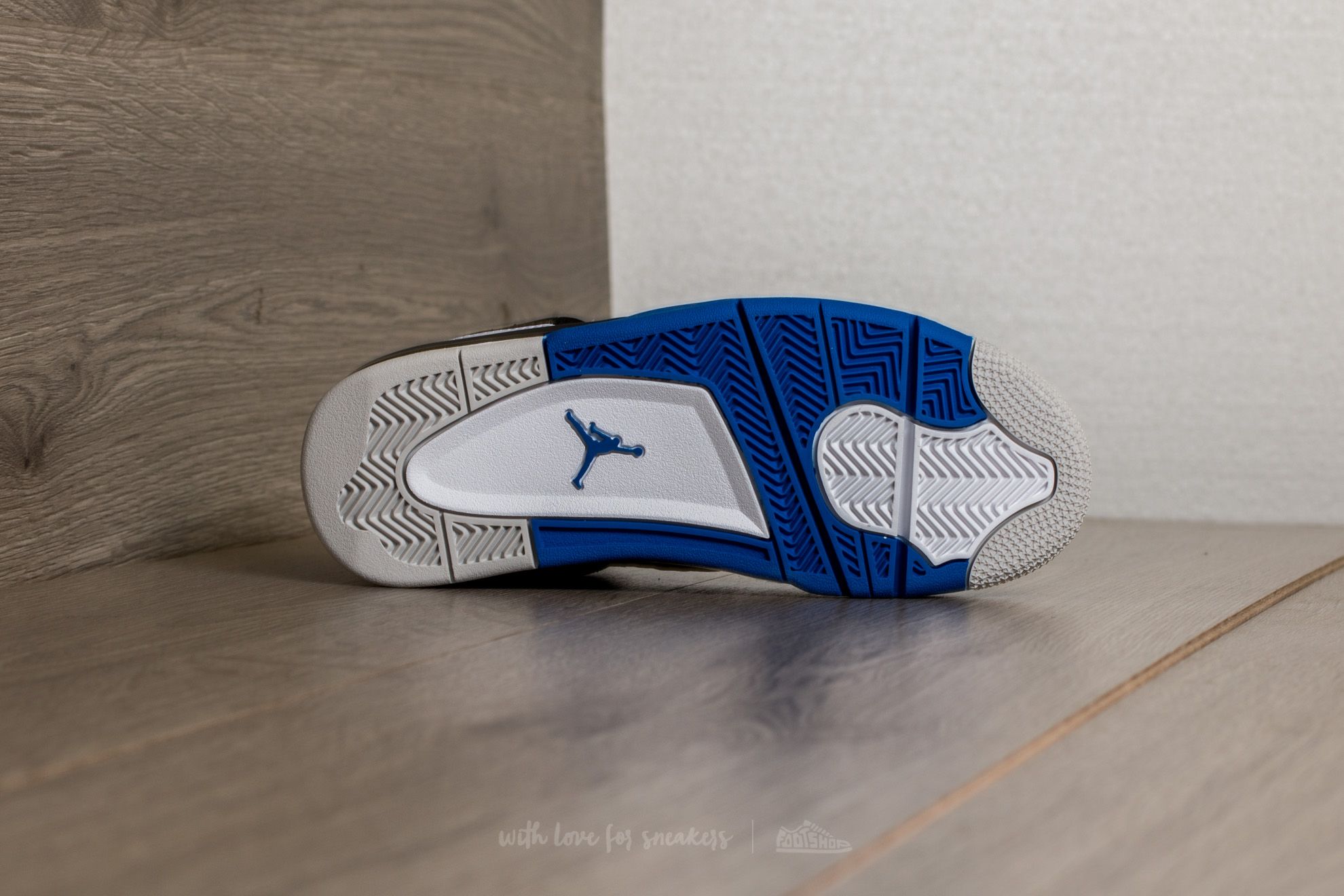 Zapatillas y zapatos para niños Air Jordan 4 Retro BG White/ Game Royal-Black