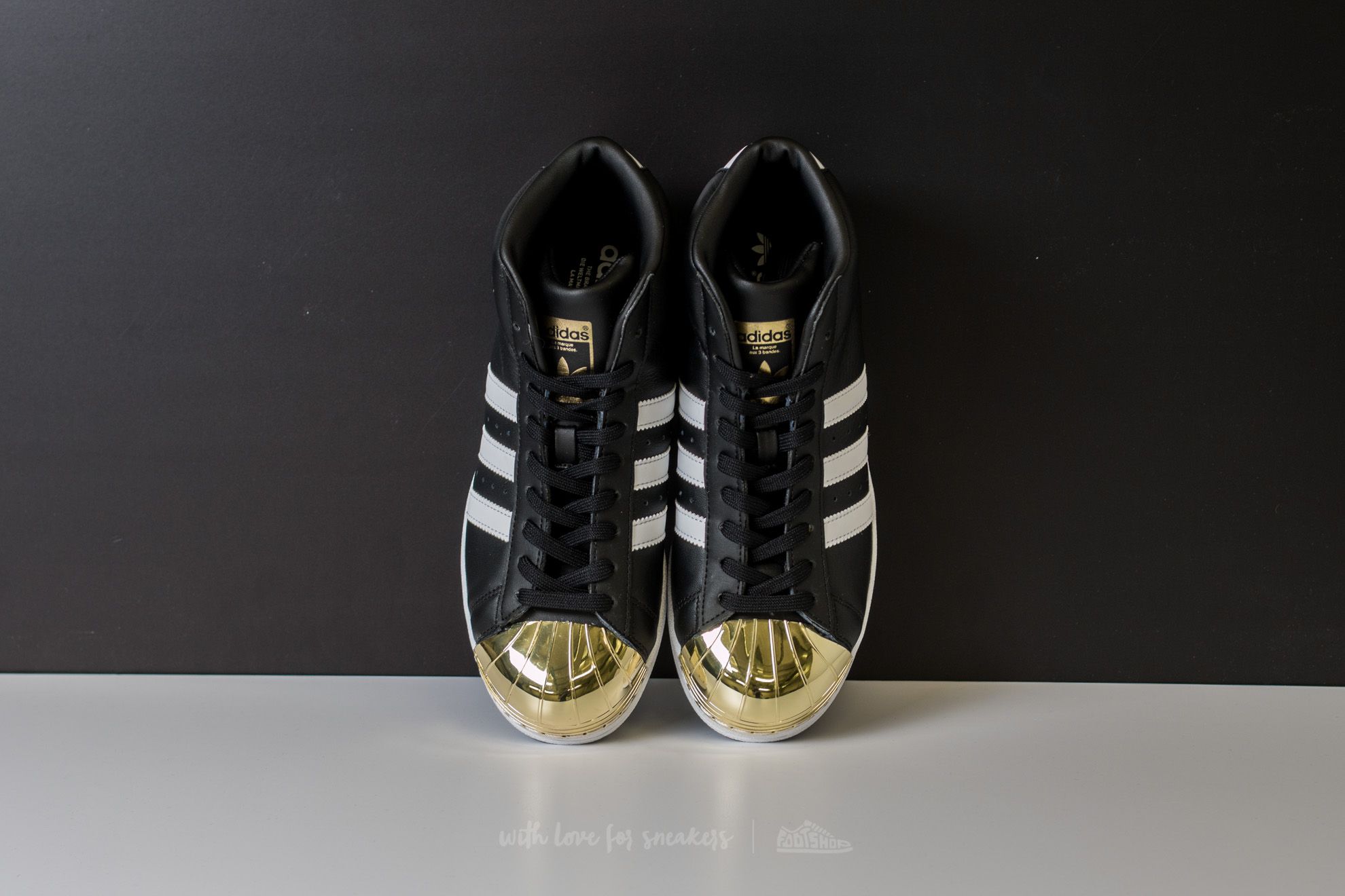 Damesschoenen adidas Promodel Metal Toe W Core Black/ Ftw White/ Gold Metallic