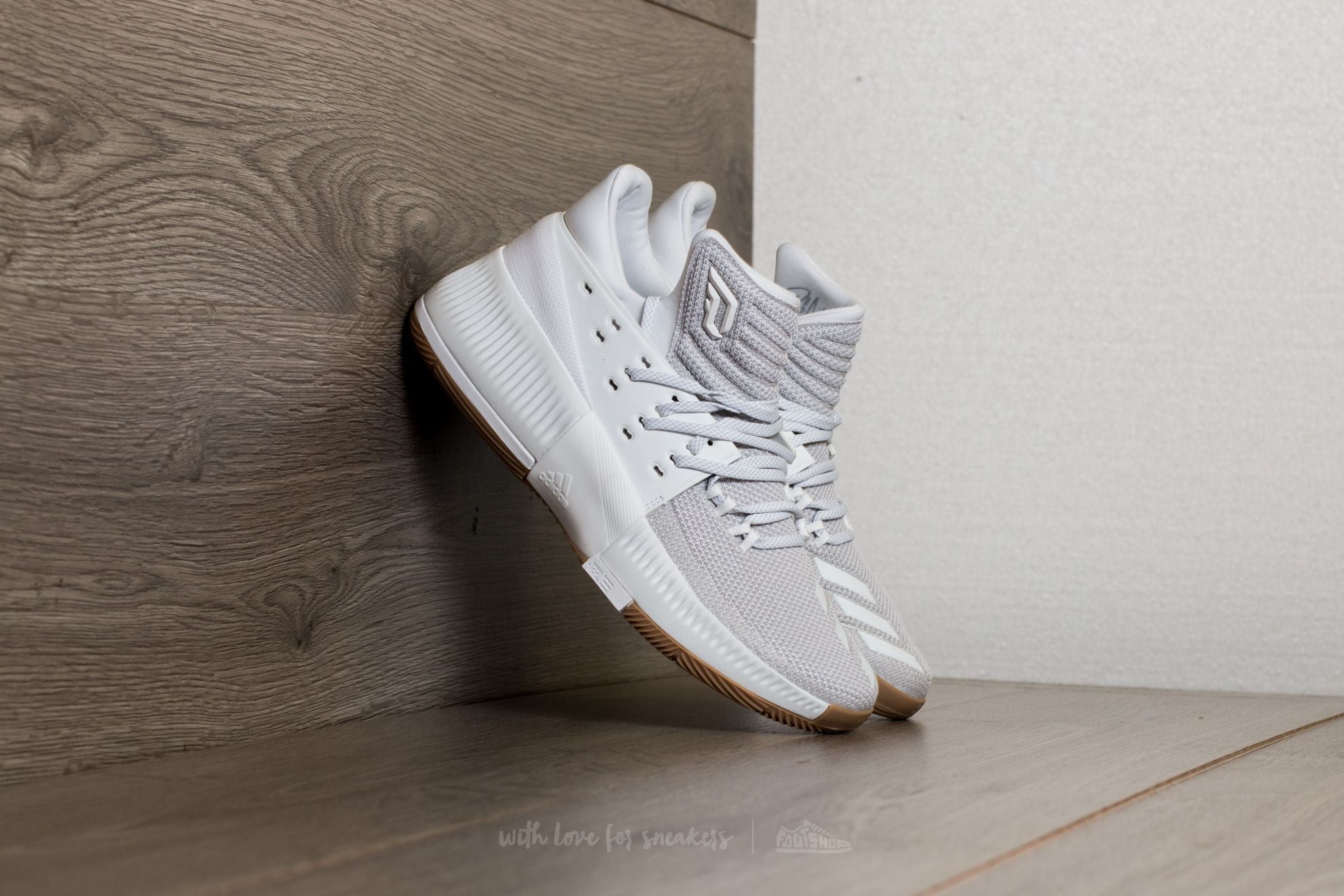 Buty męskie adidas D Lillard 3 Ftw White/ Ftw White/ Gum4