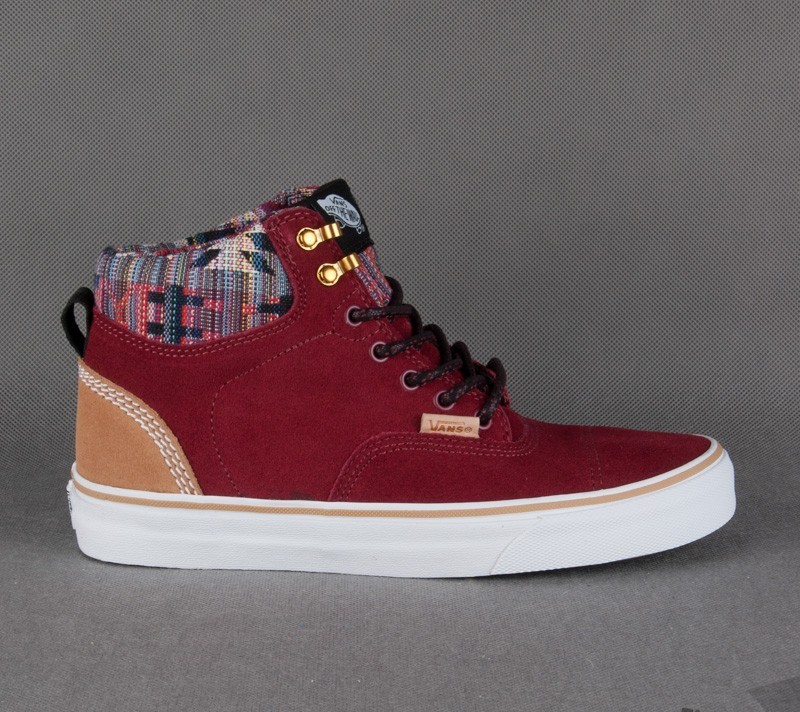 Pánske tenisky a topánky Vans Era Hi CA (Suede Native) BkngRd/Blk