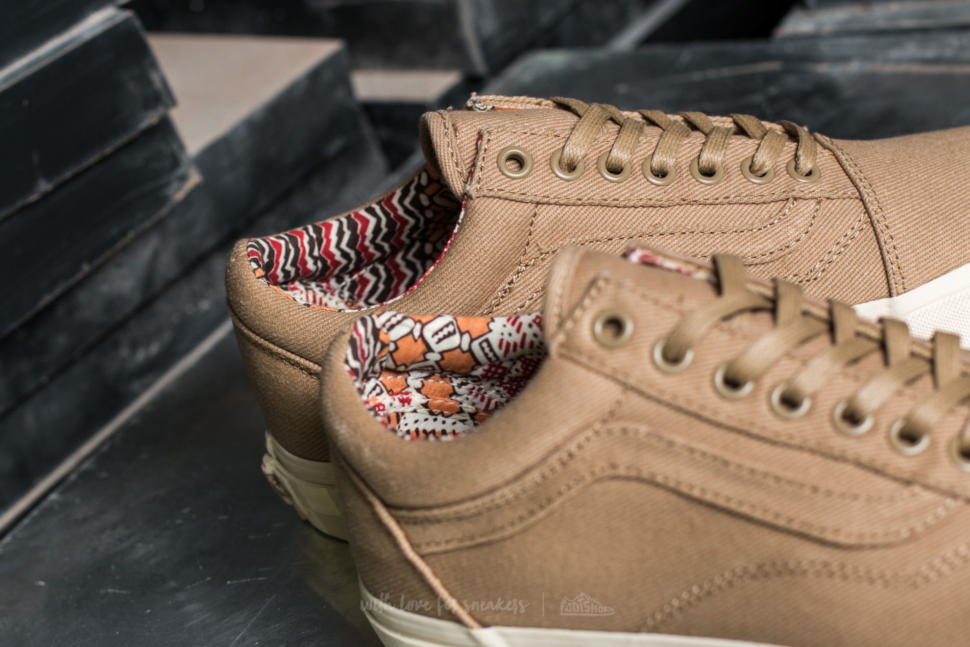 Herren Sneaker und Schuhe Vans Old Skool DX Twill Cornstalk