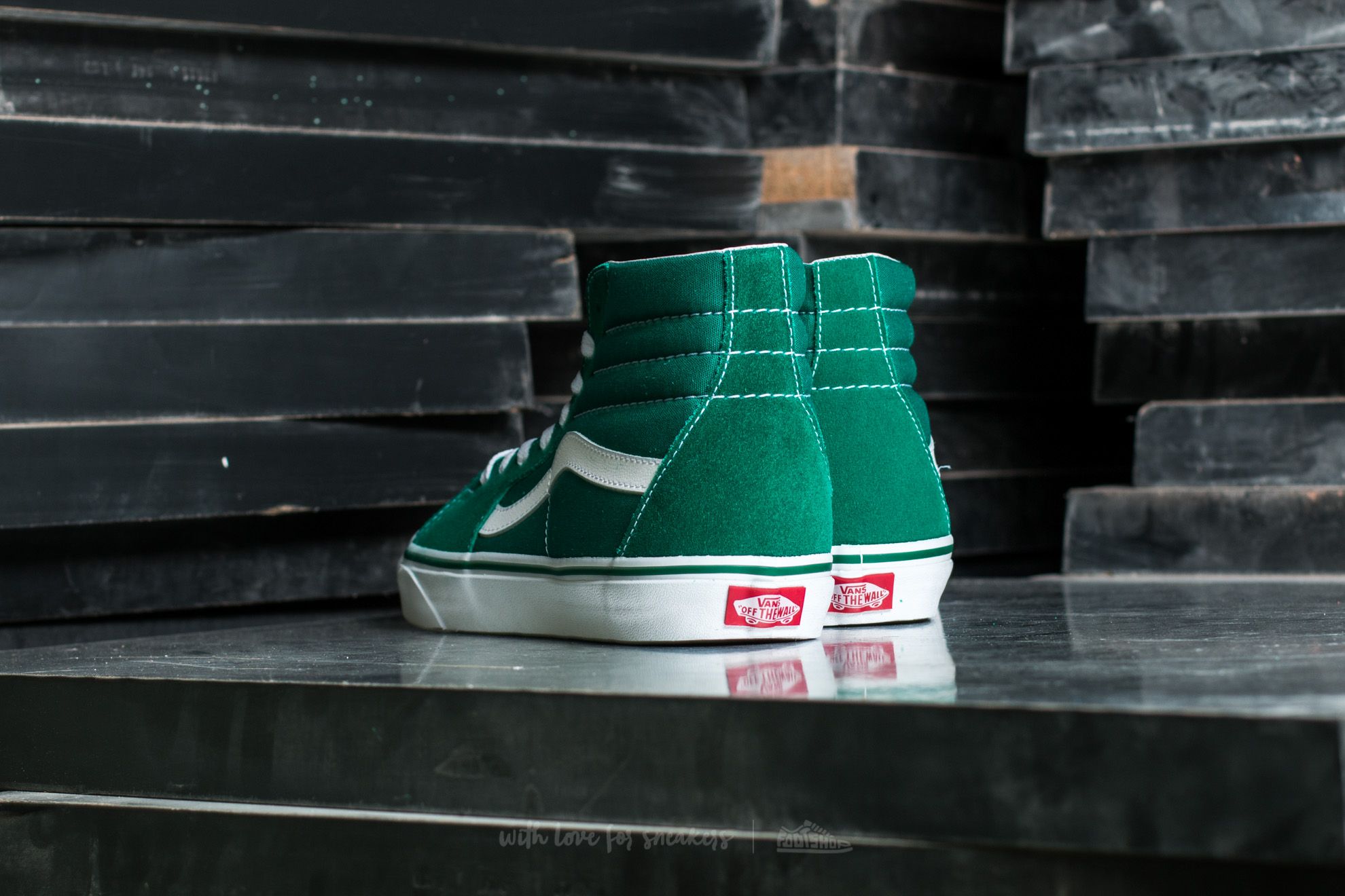 Vans sk8 hi ultramarine green hot sale