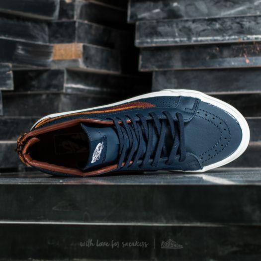 Vans Sk8-Hi Reissue Zi (Leather Perf) Dress Blue | Footshop display picture 2
