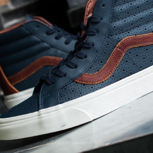Vans Sk8 Hi Reissue Dress Blue Vans Sk8-Hi Reissue Zi (Leather Perf)