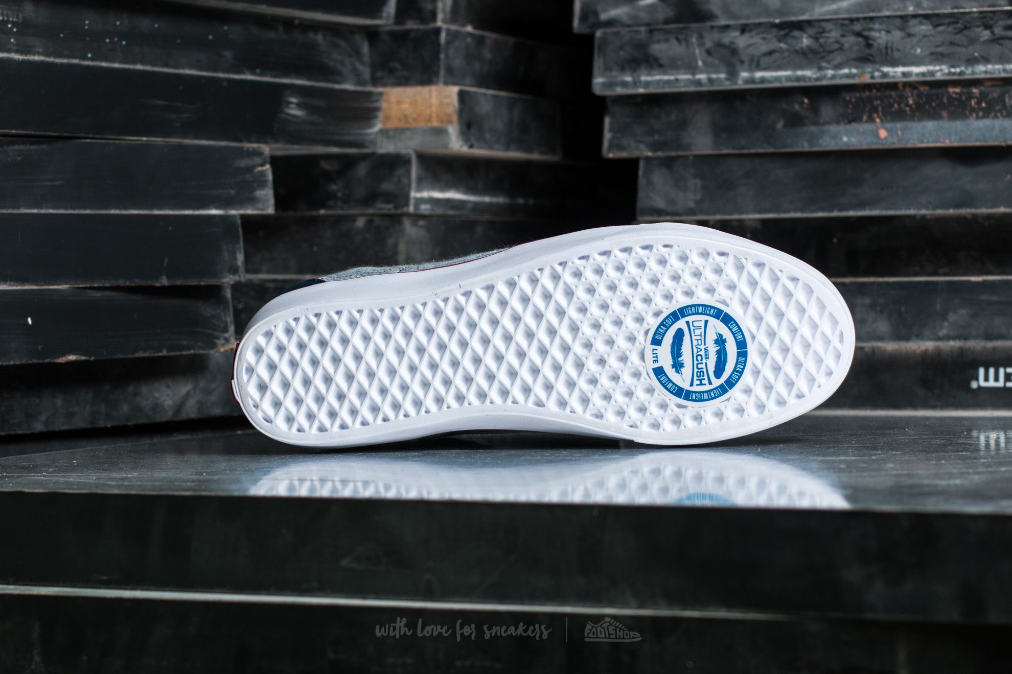 Scarpe uomo Vans Sk8-Hi Reissue Li (Speckle) Dress Blues/ White