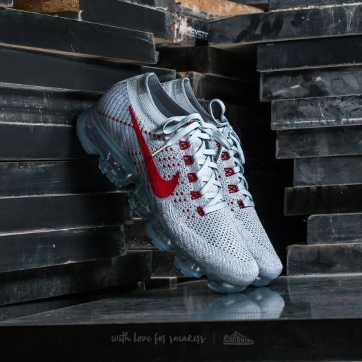 Women s shoes Nike WMNS Air Vapormax Flyknit Pure Platinum University Red Footshop
