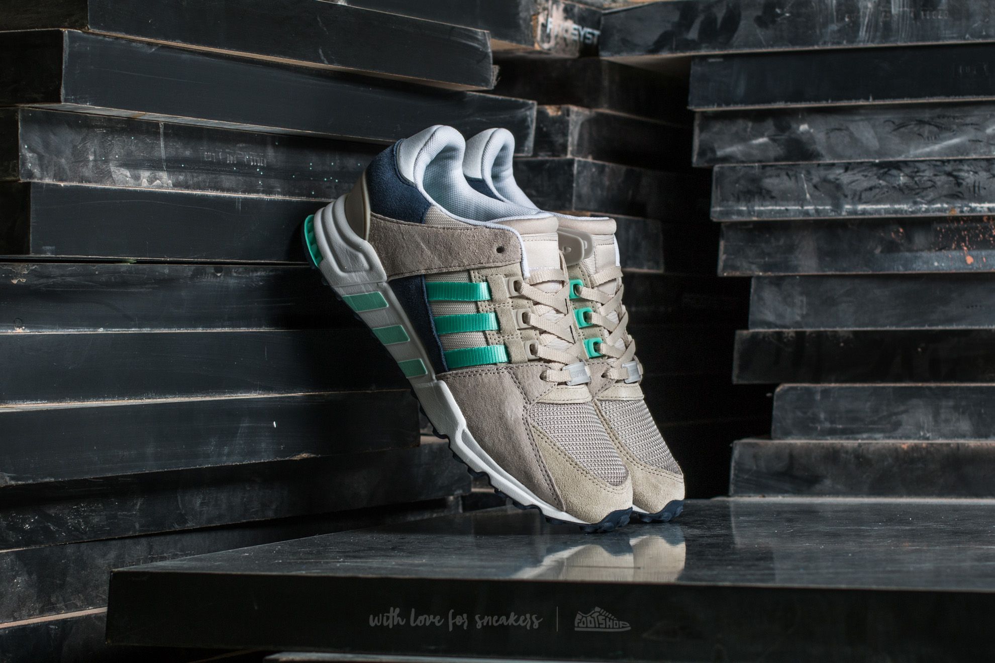 Women's shoes adidas EQT Support RF W Clear Brown / Easy Green / Pearl Grey