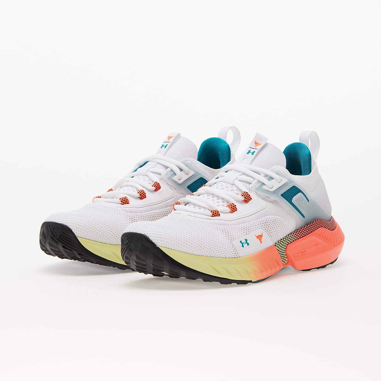 Men s shoes Under Armour Project Rock 5 White Coastal Teal After